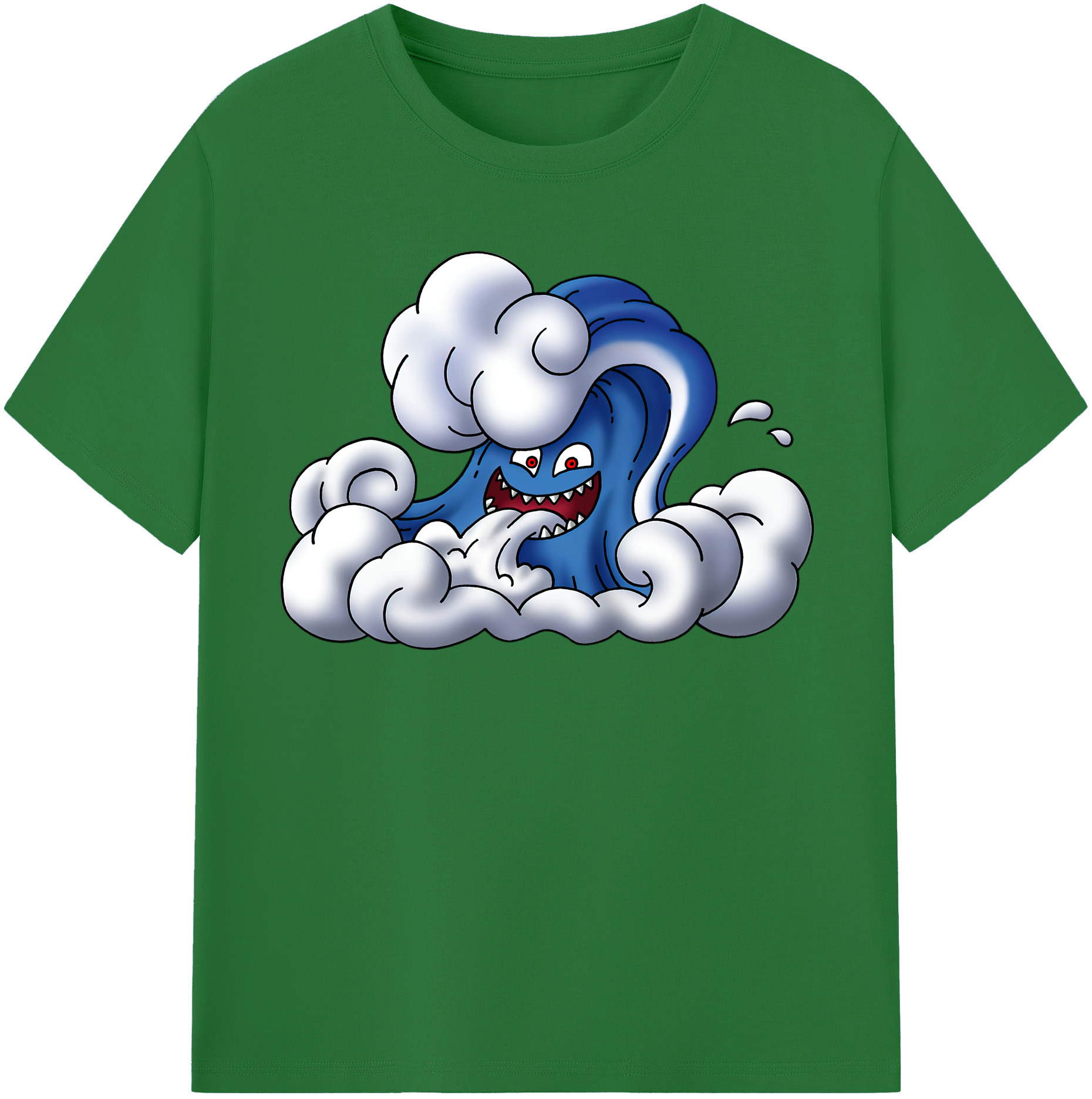 （画像用） ドラゴンクエスト Doragon Kuesuto Dragon Quest 綿100％半袖Tシャツ（フロントプリント）