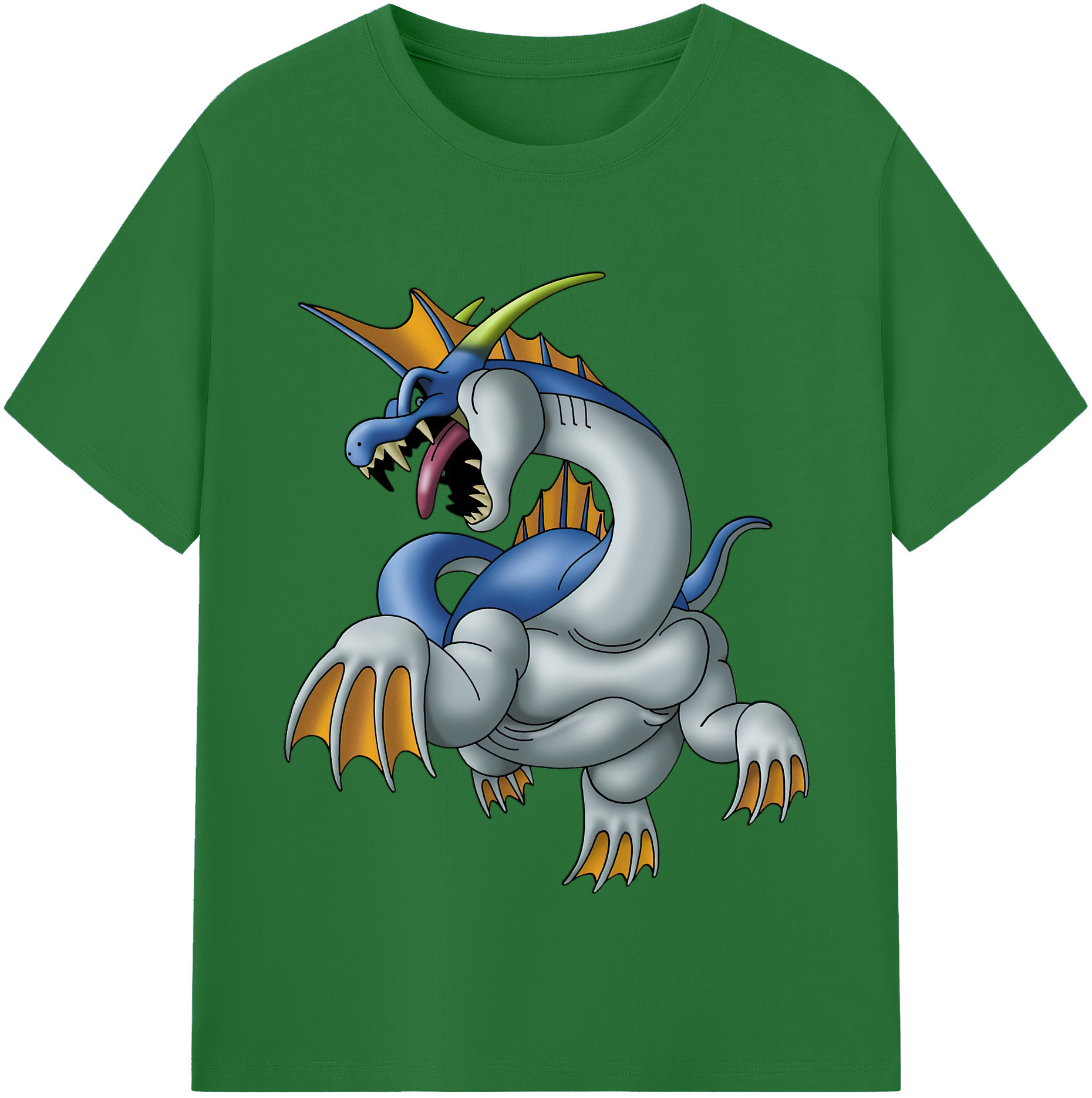 （画像用） ドラゴンクエスト Doragon Kuesuto Dragon Quest 綿100％半袖Tシャツ（フロントプリント）