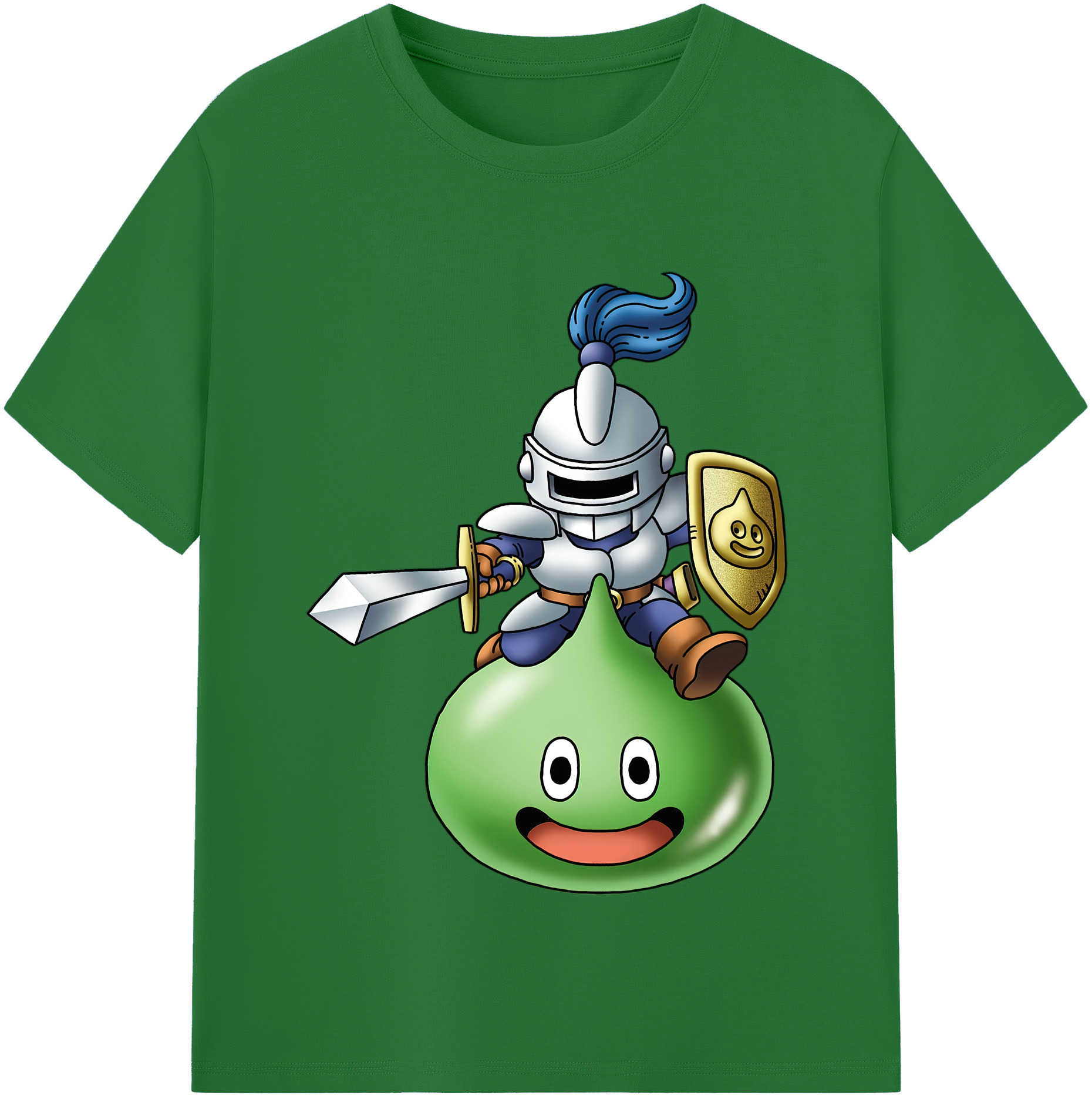 （画像用） ドラゴンクエスト Doragon Kuesuto Dragon Quest 綿100％半袖Tシャツ（フロントプリント）