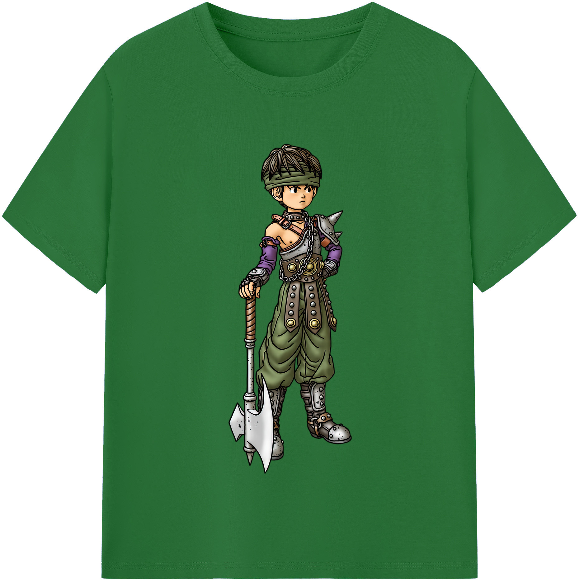 （画像用） ドラゴンクエスト Doragon Kuesuto Dragon Quest 綿100％半袖Tシャツ（フロントプリント）