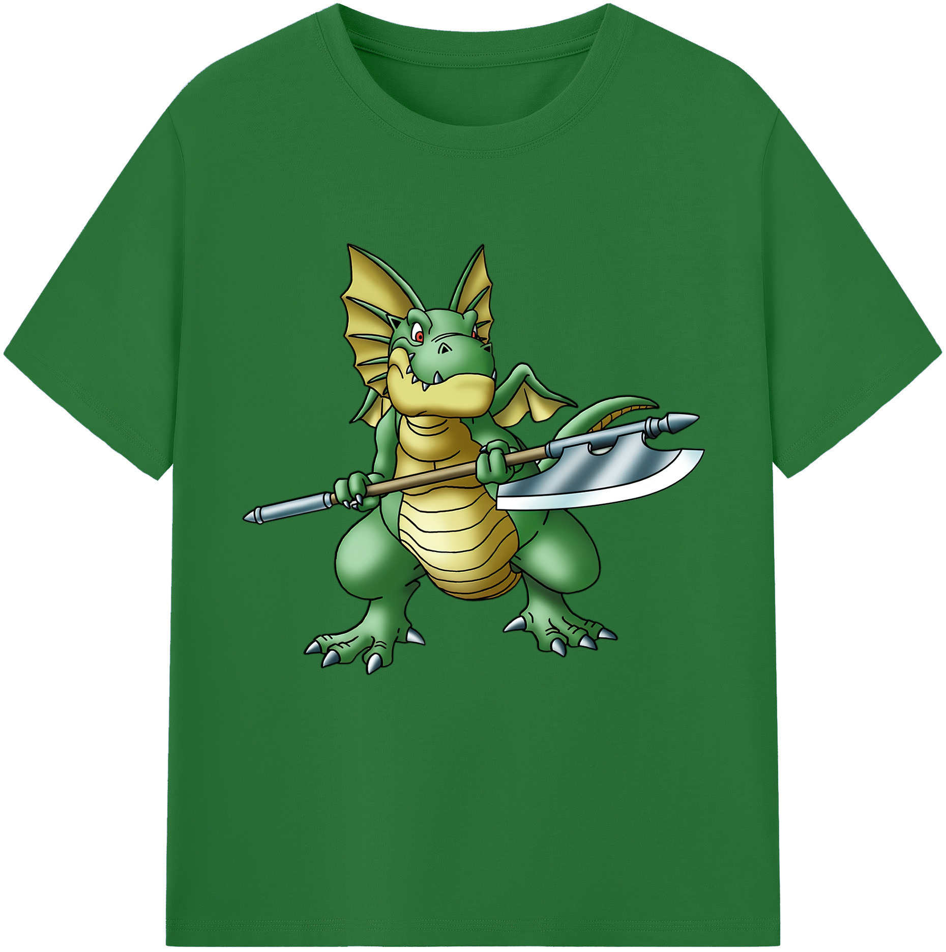 （画像用） ドラゴンクエスト Doragon Kuesuto Dragon Quest 綿100％半袖Tシャツ（フロントプリント）