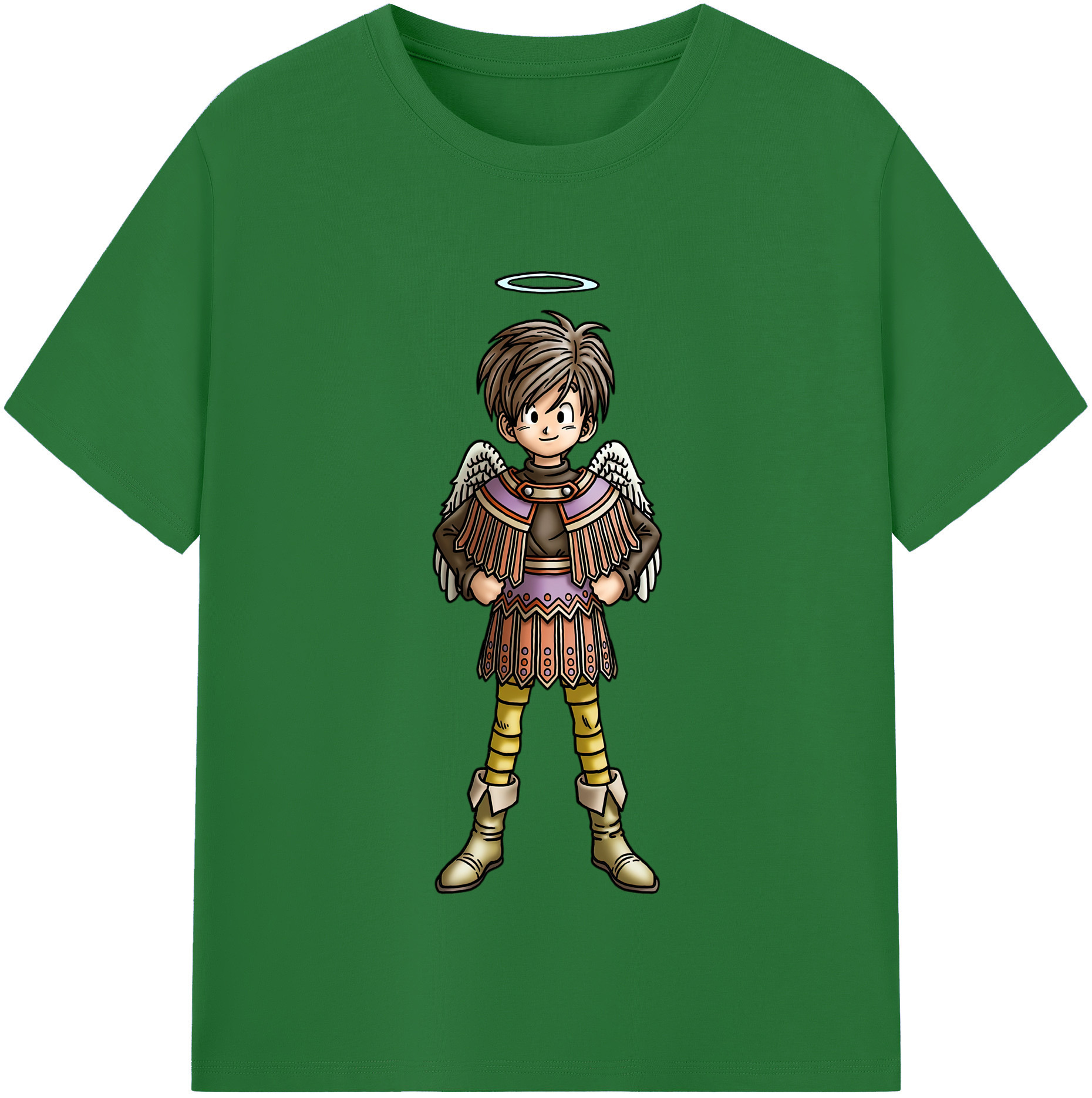 （画像用） ドラゴンクエスト Doragon Kuesuto Dragon Quest 綿100％半袖Tシャツ（フロントプリント）