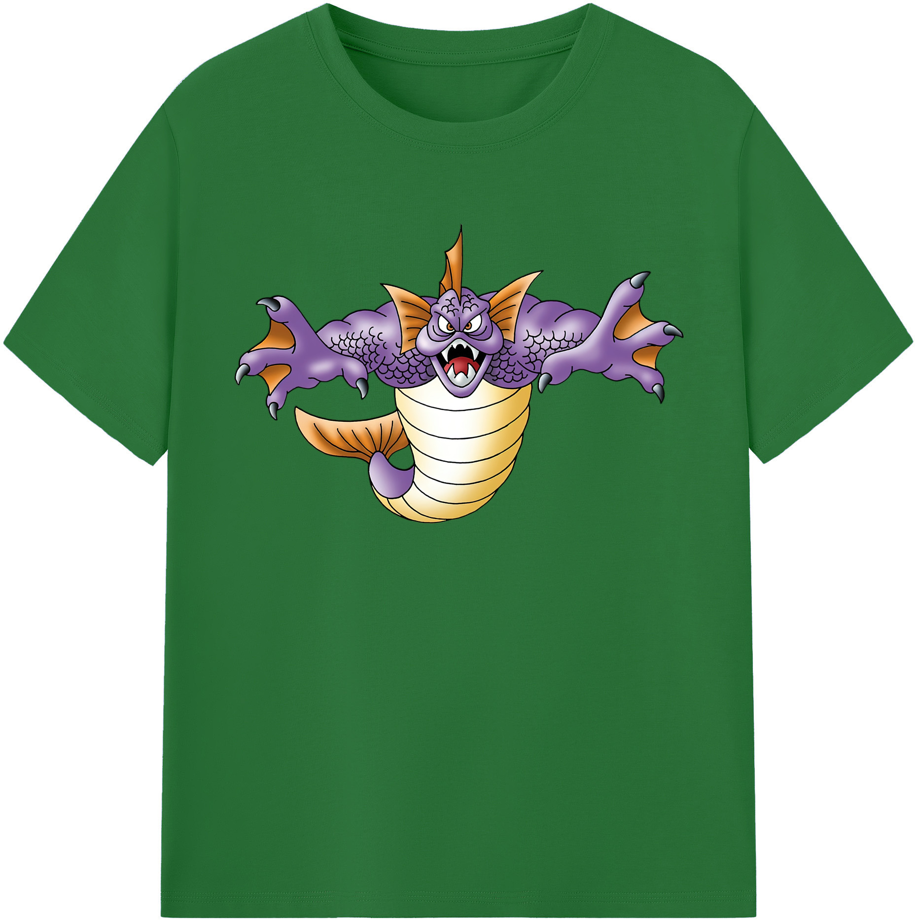 （画像用） ドラゴンクエスト Doragon Kuesuto Dragon Quest 綿100％半袖Tシャツ（フロントプリント）