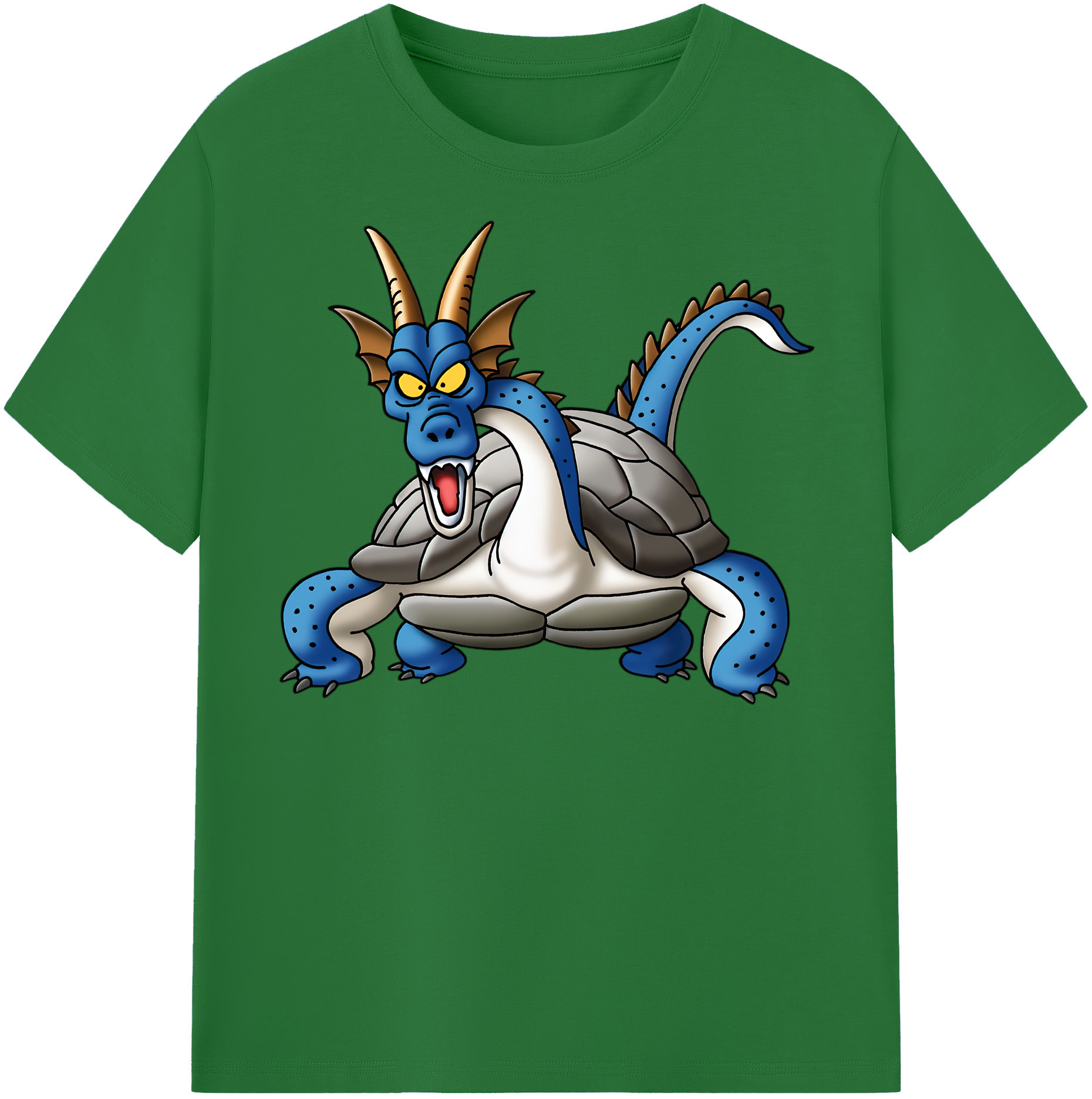 （画像用） ドラゴンクエスト Doragon Kuesuto Dragon Quest 綿100％半袖Tシャツ（フロントプリント）