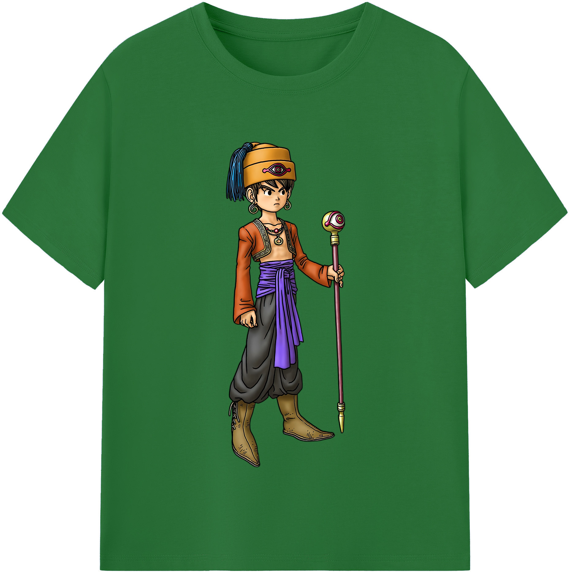 （画像用） ドラゴンクエスト Doragon Kuesuto Dragon Quest 綿100％半袖Tシャツ（フロントプリント）