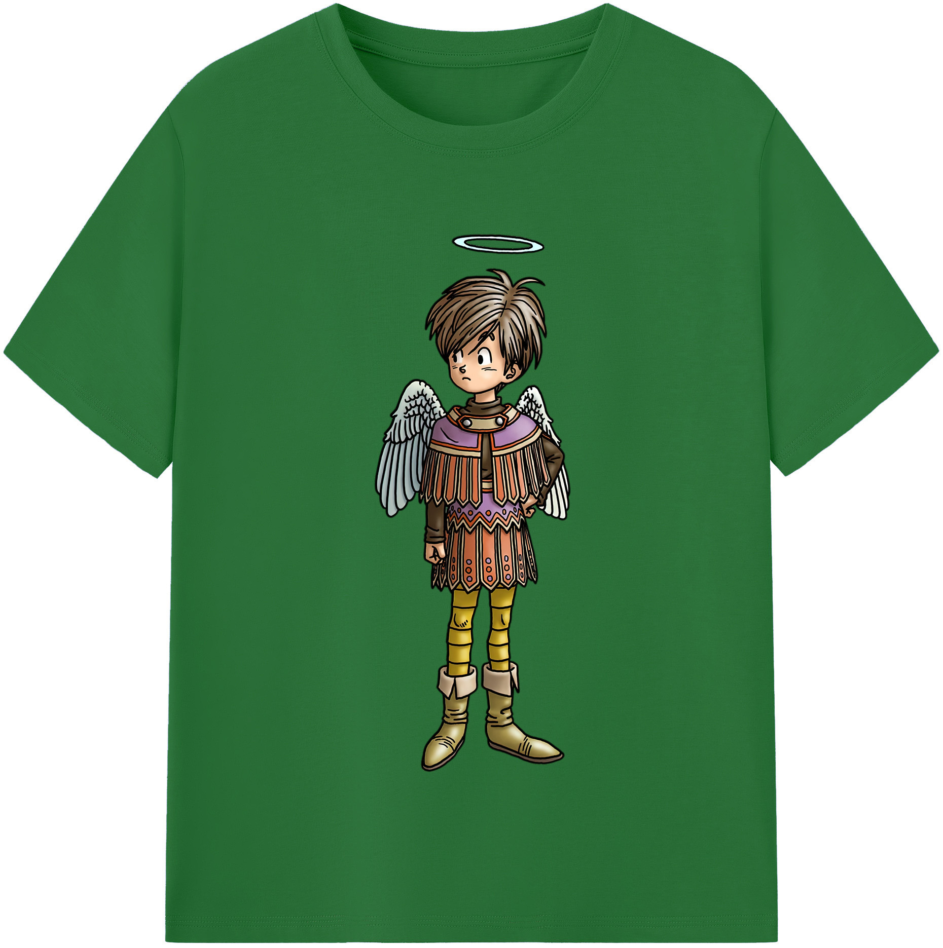 （画像用） ドラゴンクエスト Doragon Kuesuto Dragon Quest 綿100％半袖Tシャツ（フロントプリント）