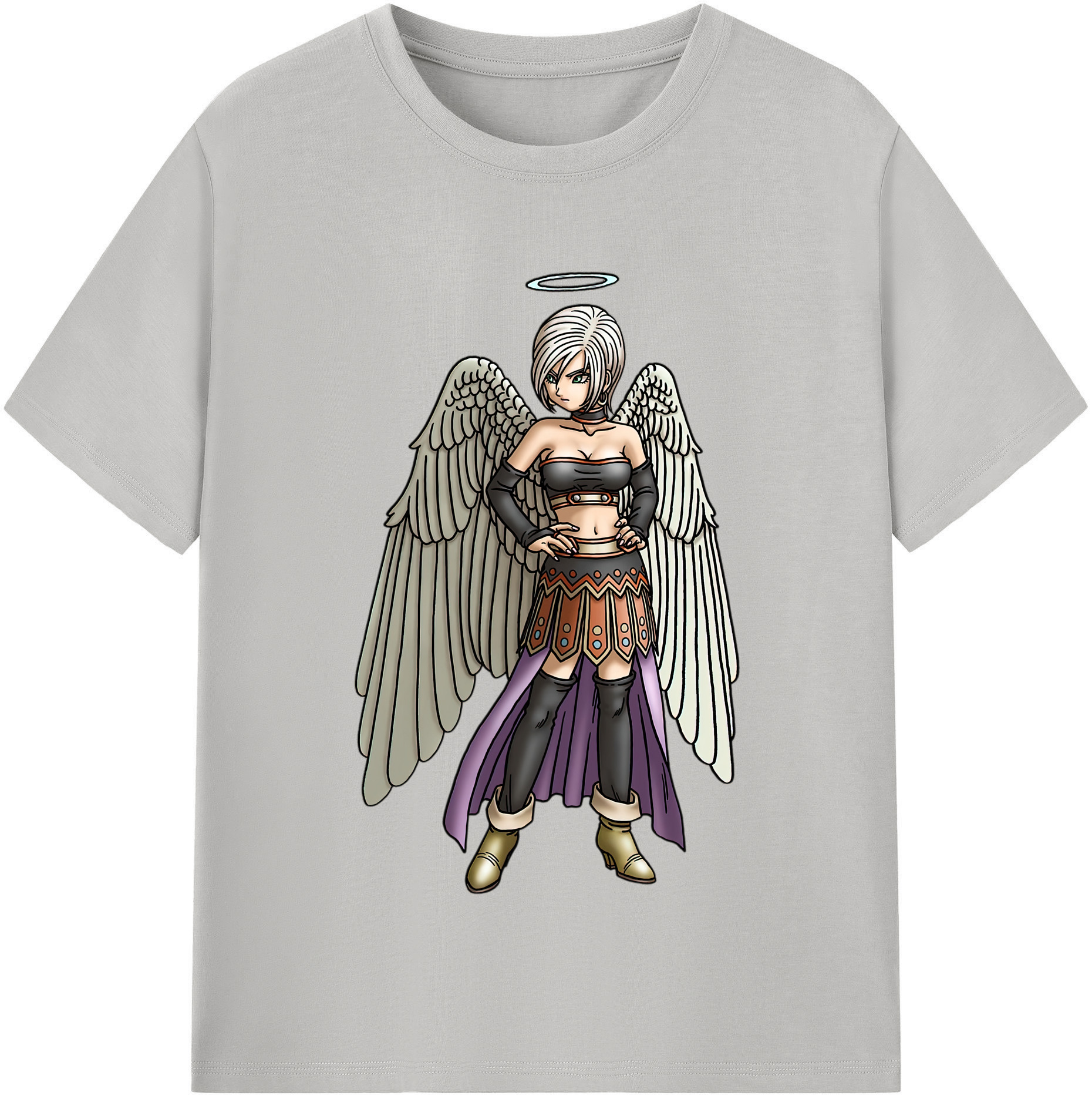 （画像用） ドラゴンクエスト Doragon Kuesuto Dragon Quest 綿100％半袖Tシャツ（フロントプリント）