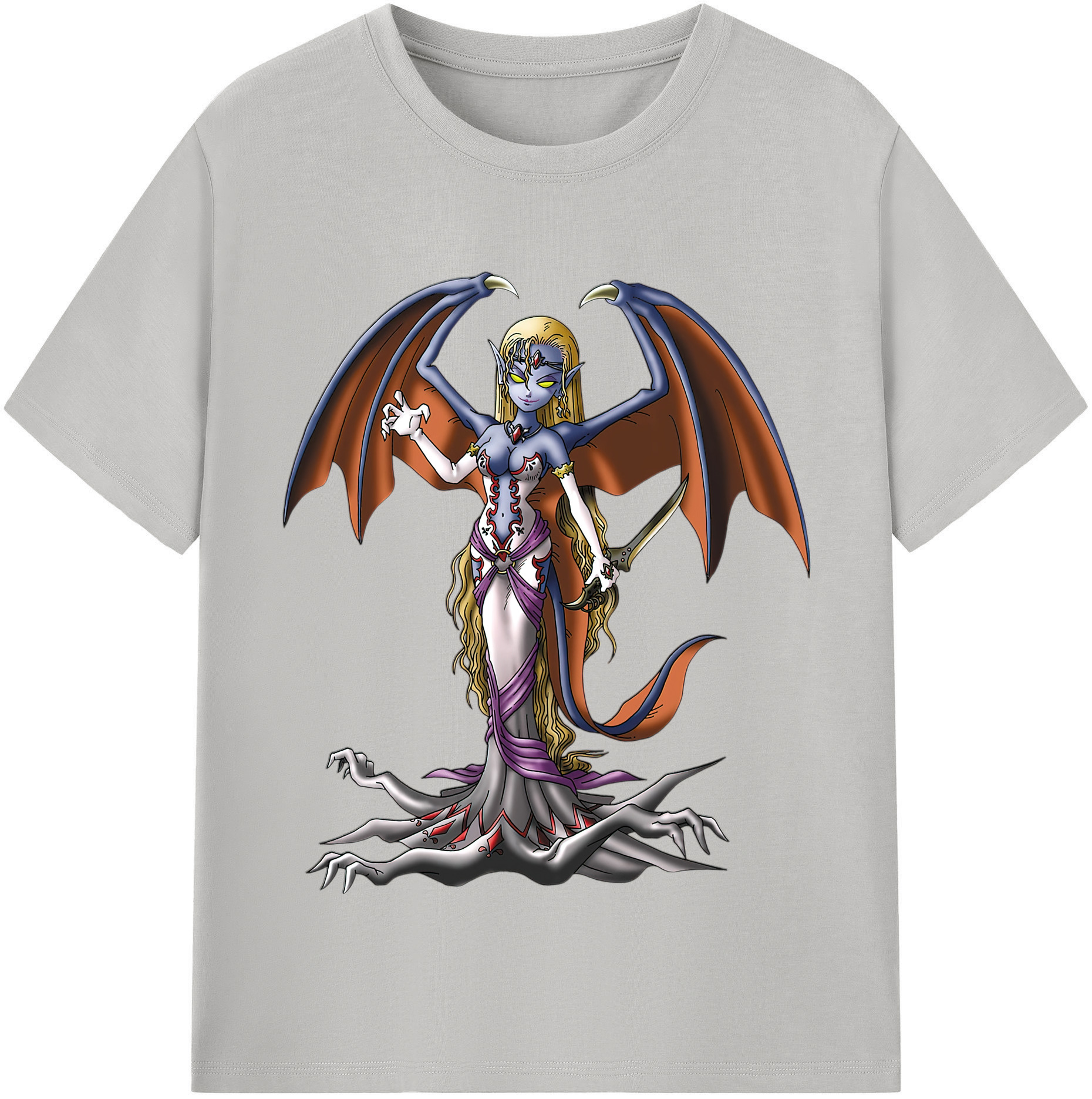 （画像用） ドラゴンクエスト Doragon Kuesuto Dragon Quest 綿100％半袖Tシャツ（フロントプリント）