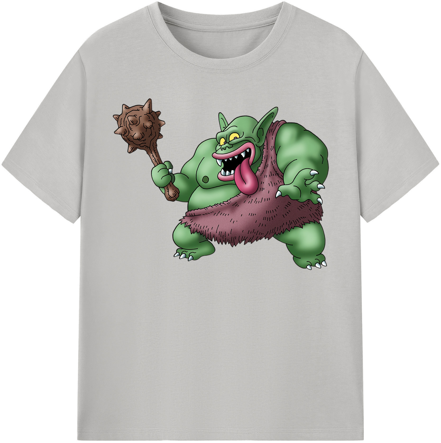 （画像用） ドラゴンクエスト Doragon Kuesuto Dragon Quest 綿100％半袖Tシャツ（フロントプリント）