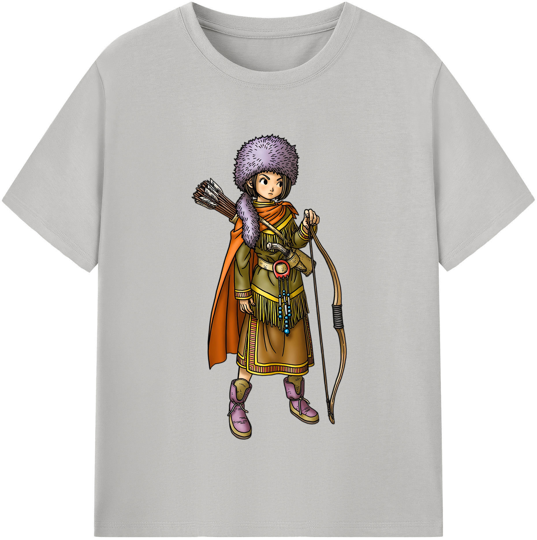 （画像用） ドラゴンクエスト Doragon Kuesuto Dragon Quest 綿100％半袖Tシャツ（フロントプリント）