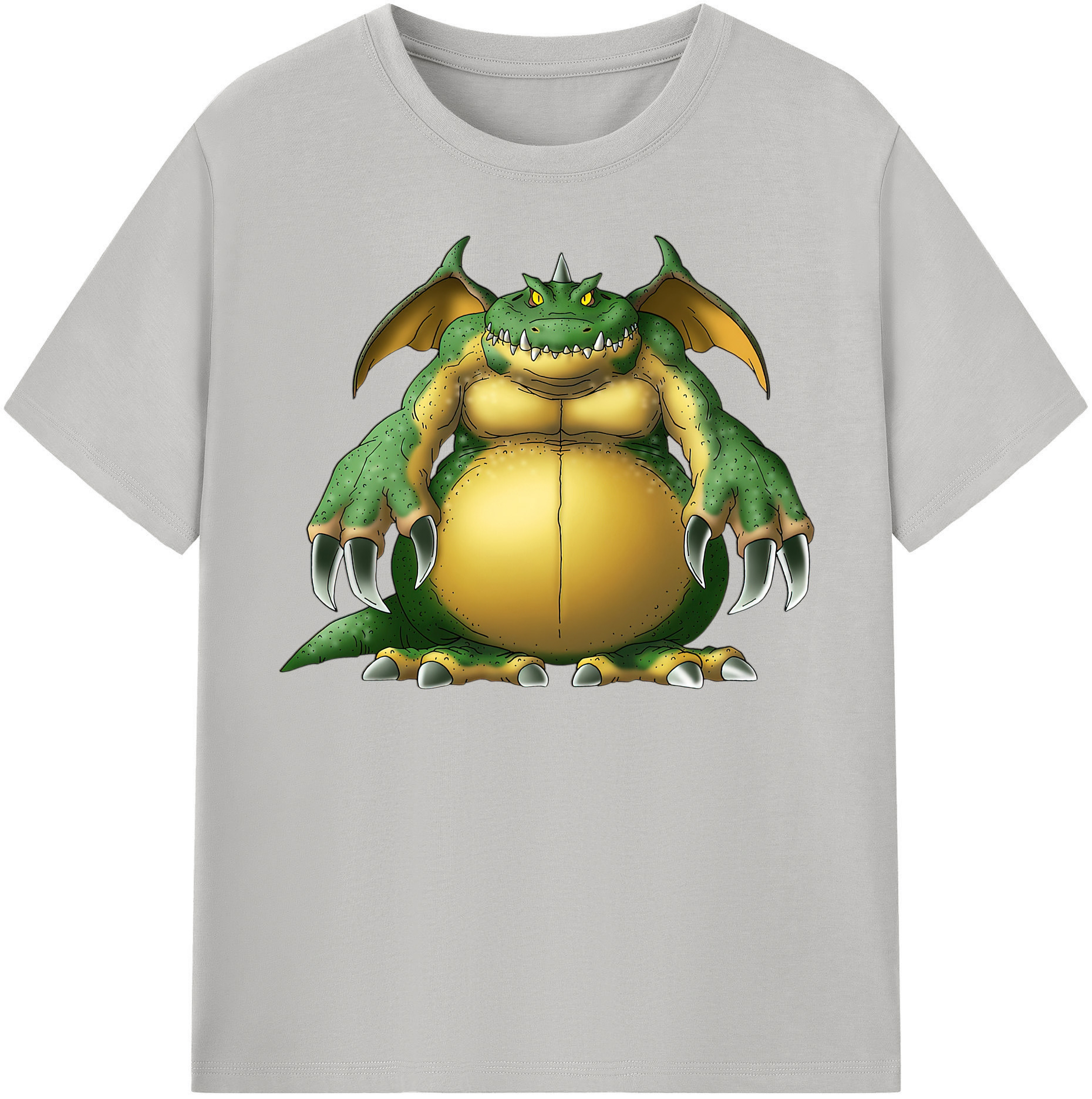 （画像用） ドラゴンクエスト Doragon Kuesuto Dragon Quest 綿100％半袖Tシャツ（フロントプリント）