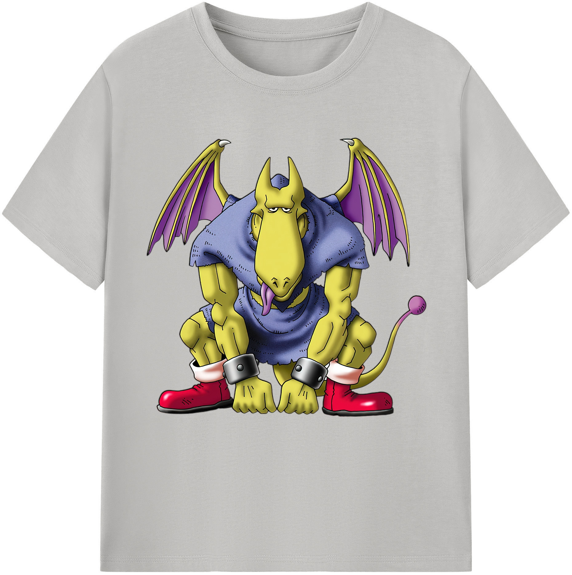 （画像用） ドラゴンクエスト Doragon Kuesuto Dragon Quest 綿100％半袖Tシャツ（フロントプリント）