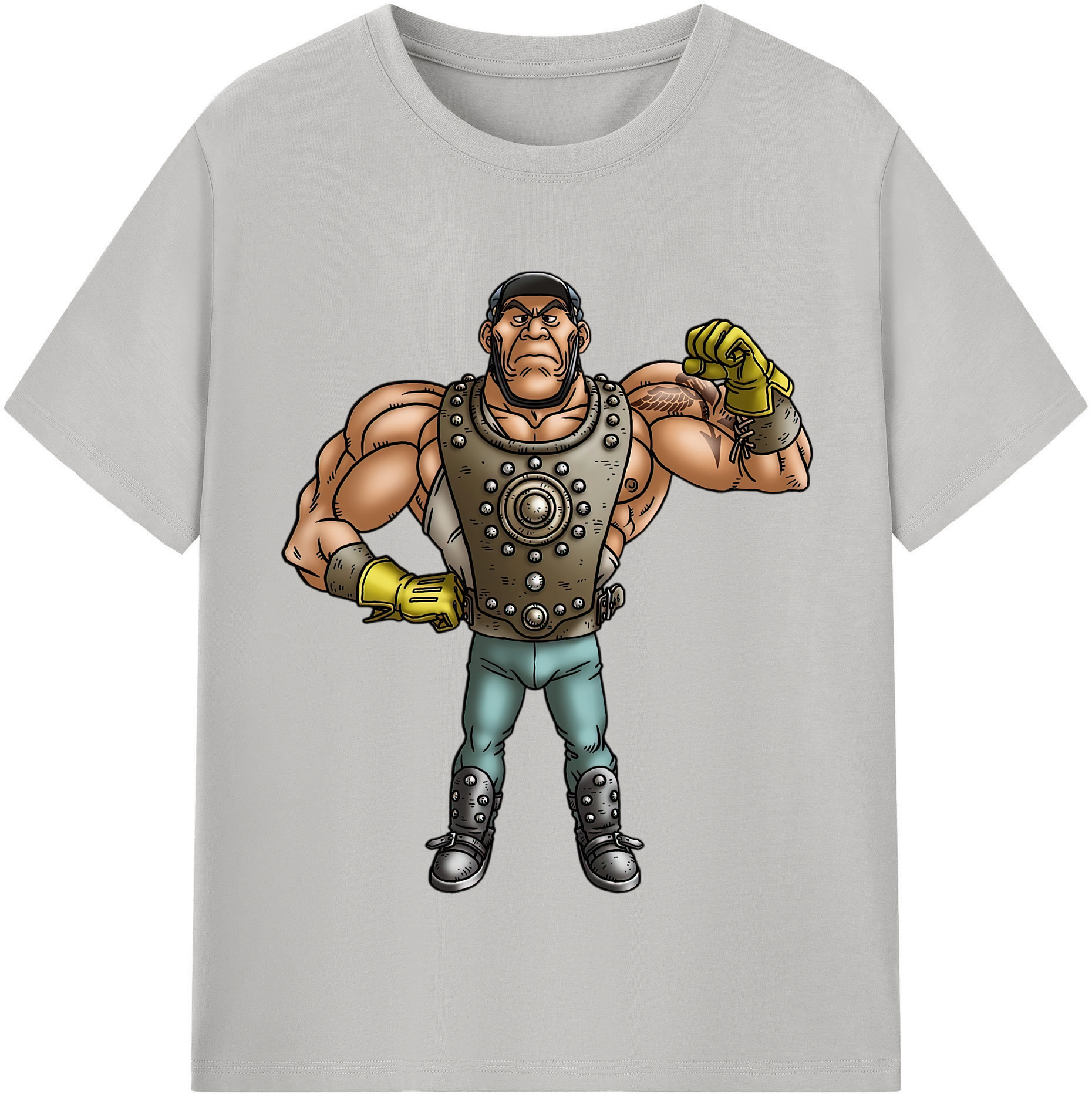 （画像用） ドラゴンクエスト Doragon Kuesuto Dragon Quest 綿100％半袖Tシャツ（フロントプリント）