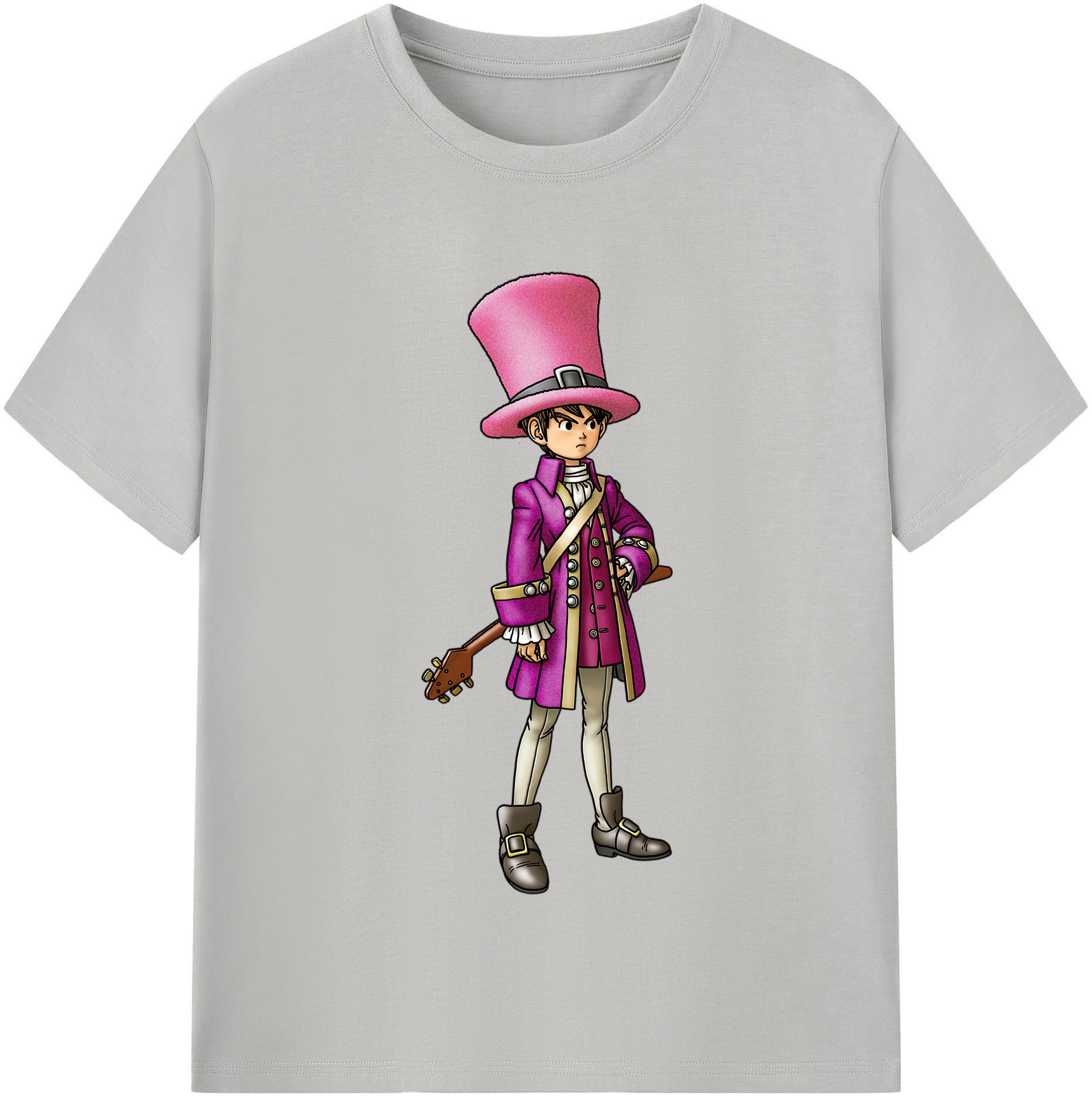 （画像用） ドラゴンクエスト Doragon Kuesuto Dragon Quest 綿100％半袖Tシャツ（フロントプリント）