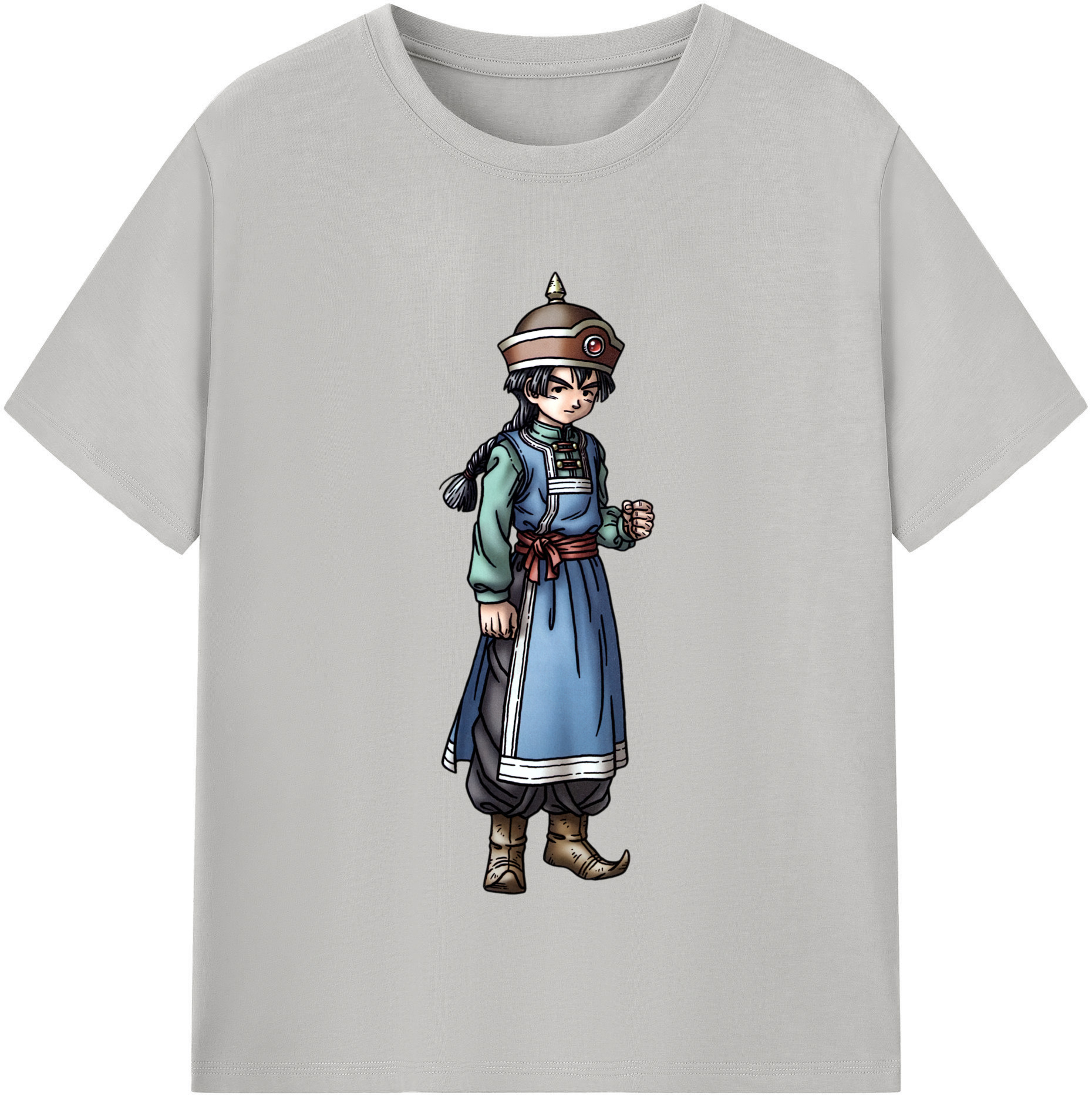 （画像用） ドラゴンクエスト Doragon Kuesuto Dragon Quest 綿100％半袖Tシャツ（フロントプリント）