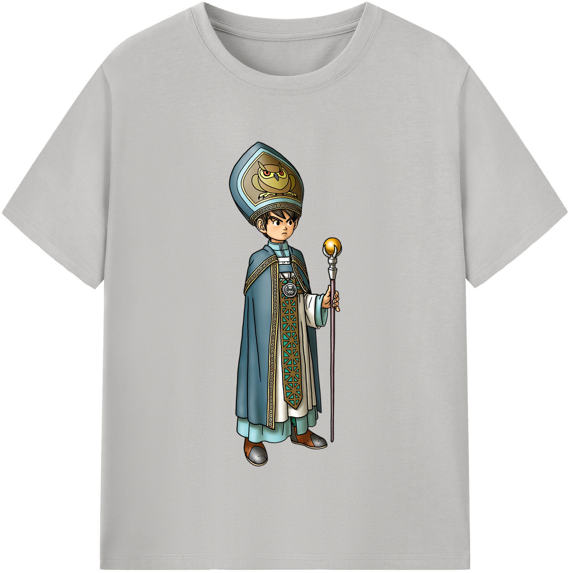 （画像用） ドラゴンクエスト Doragon Kuesuto Dragon Quest 綿100％半袖Tシャツ（フロントプリント）
