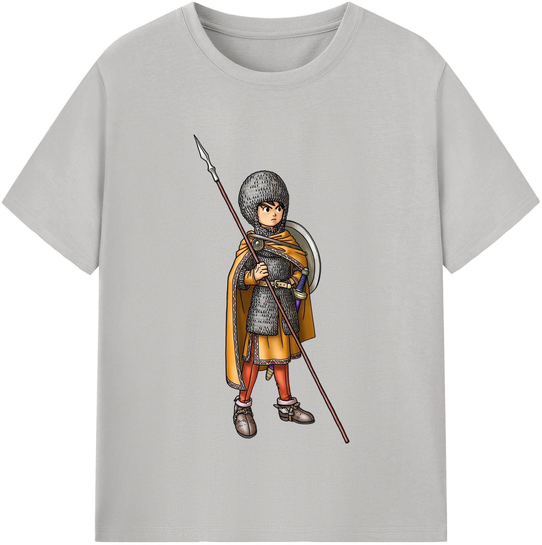 （画像用） ドラゴンクエスト Doragon Kuesuto Dragon Quest 綿100％半袖Tシャツ（フロントプリント）