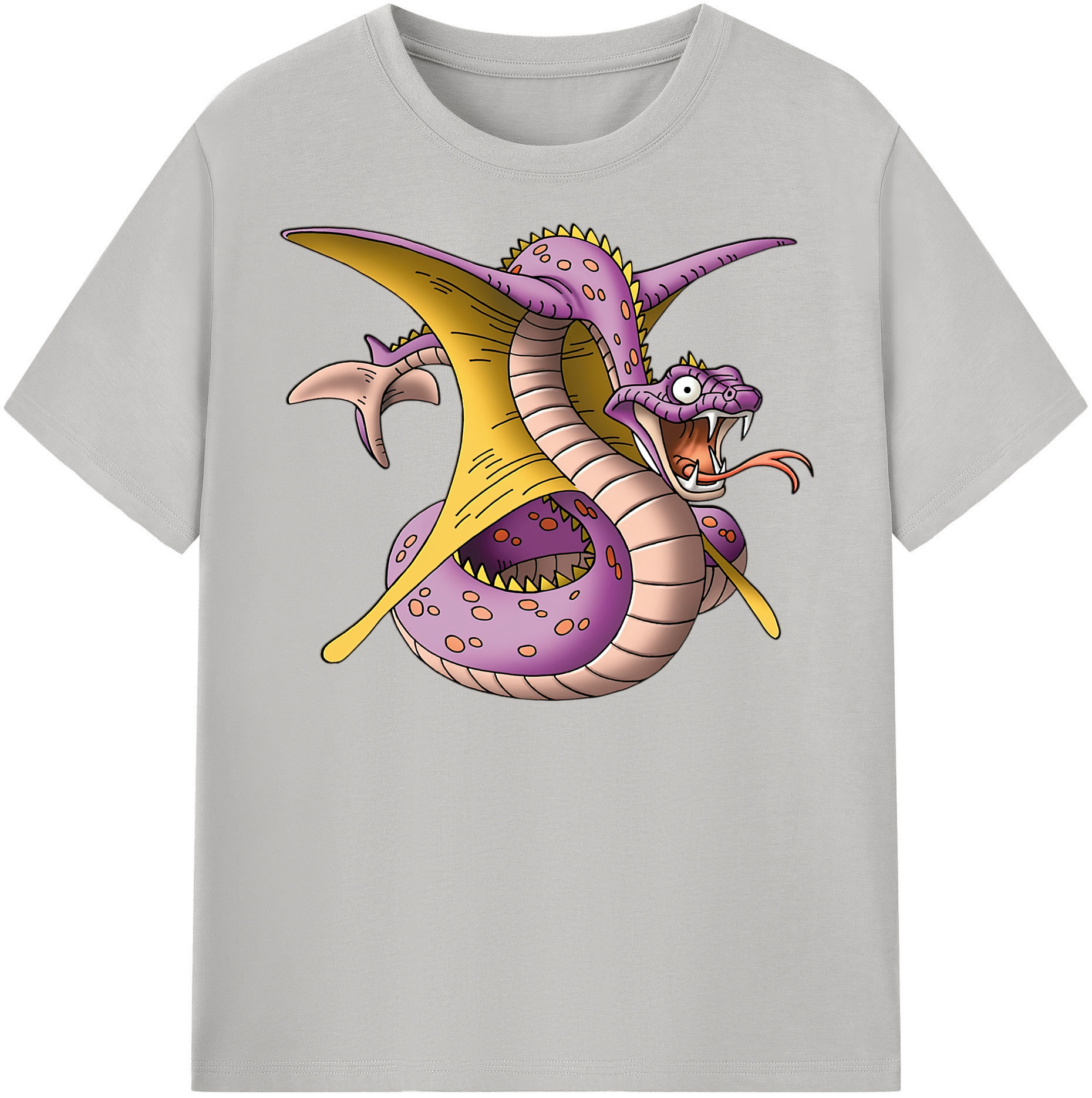 （画像用） ドラゴンクエスト Doragon Kuesuto Dragon Quest 綿100％半袖Tシャツ（フロントプリント）