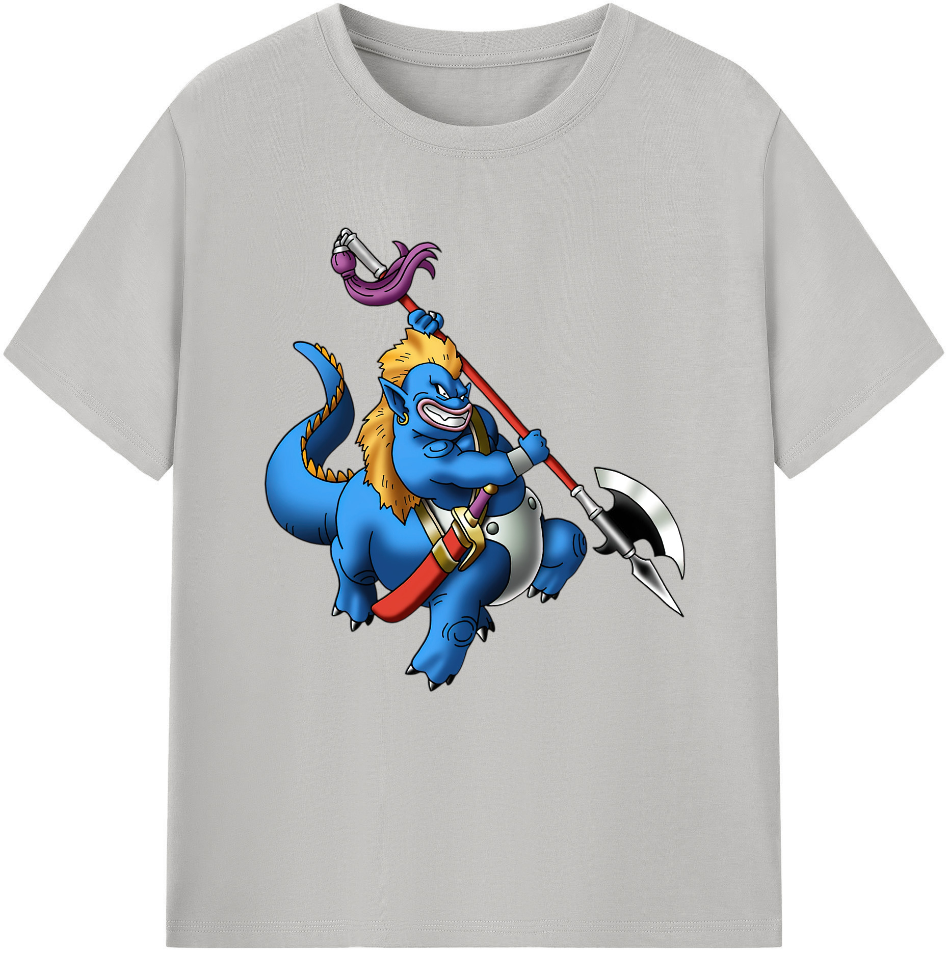 （画像用） ドラゴンクエスト Doragon Kuesuto Dragon Quest 綿100％半袖Tシャツ（フロントプリント）