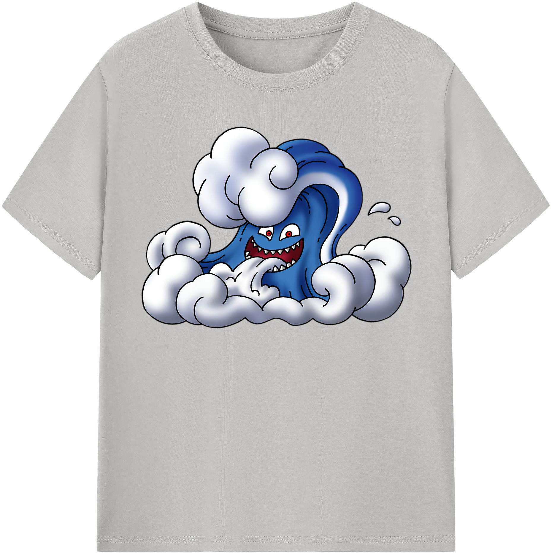 （画像用） ドラゴンクエスト Doragon Kuesuto Dragon Quest 綿100％半袖Tシャツ（フロントプリント）