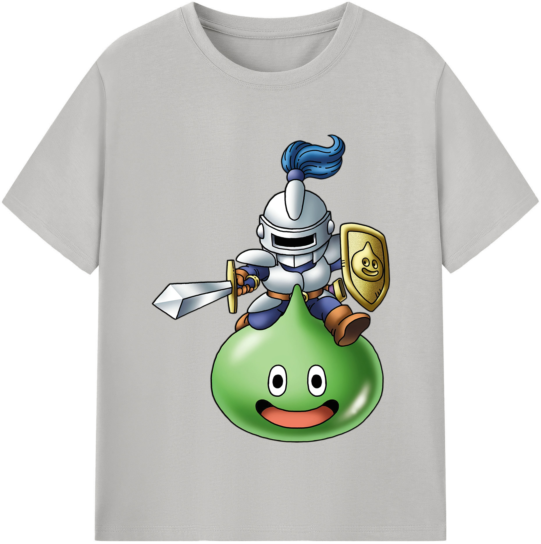 （画像用） ドラゴンクエスト Doragon Kuesuto Dragon Quest 綿100％半袖Tシャツ（フロントプリント）