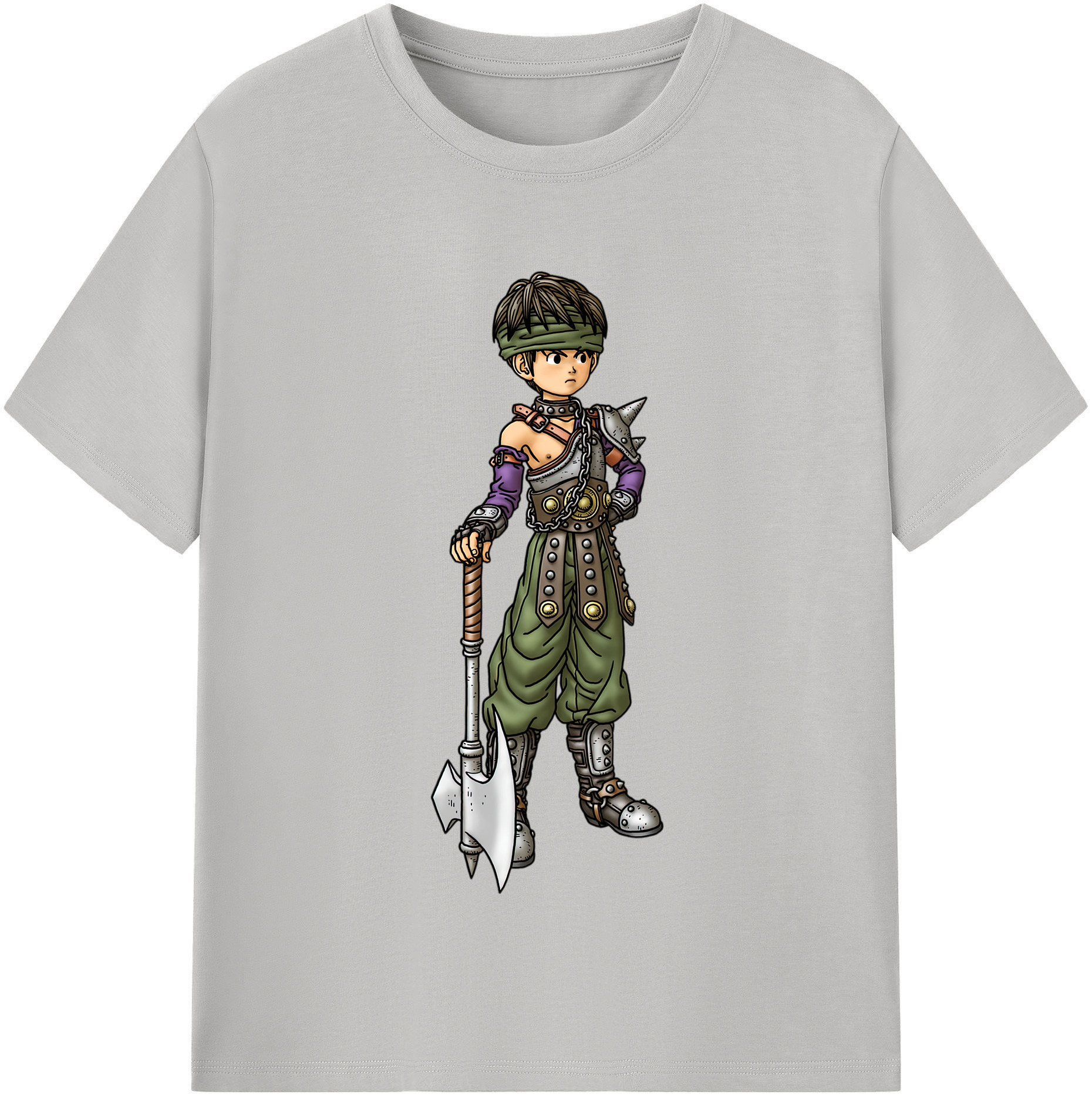 （画像用） ドラゴンクエスト Doragon Kuesuto Dragon Quest 綿100％半袖Tシャツ（フロントプリント）