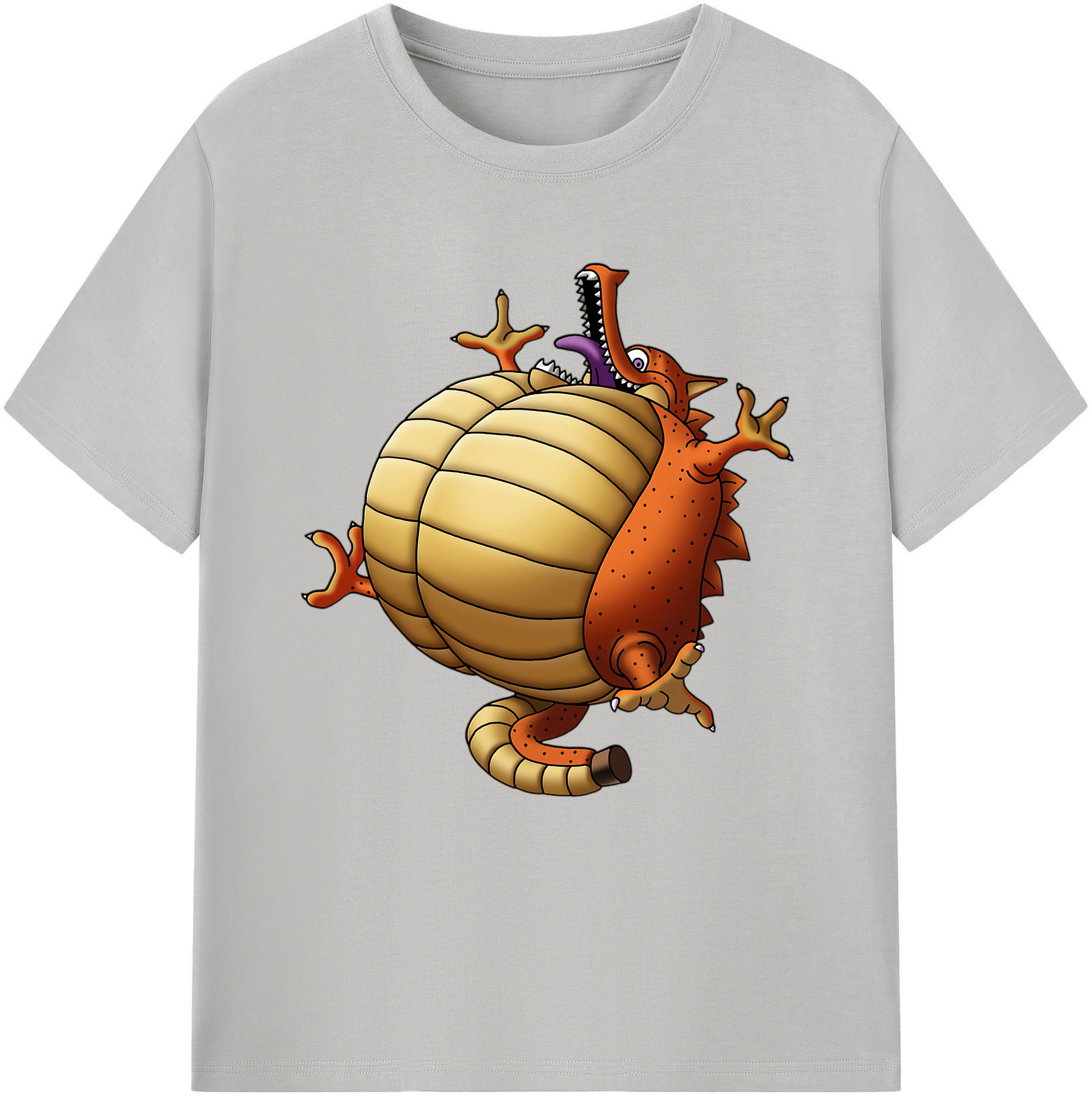 （画像用） ドラゴンクエスト Doragon Kuesuto Dragon Quest 綿100％半袖Tシャツ（フロントプリント）