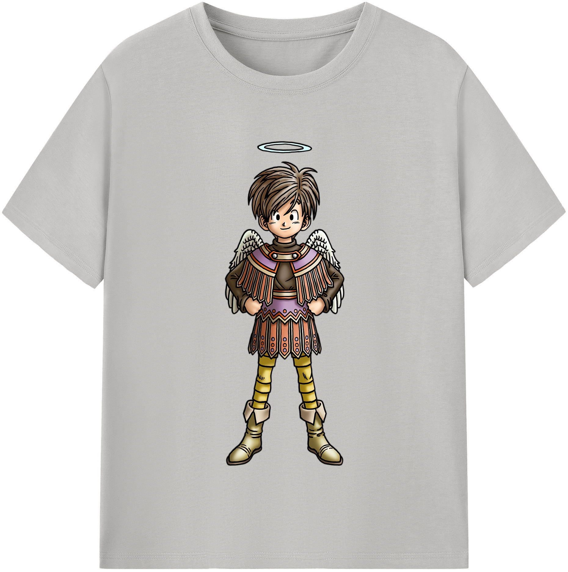 （画像用） ドラゴンクエスト Doragon Kuesuto Dragon Quest 綿100％半袖Tシャツ（フロントプリント）