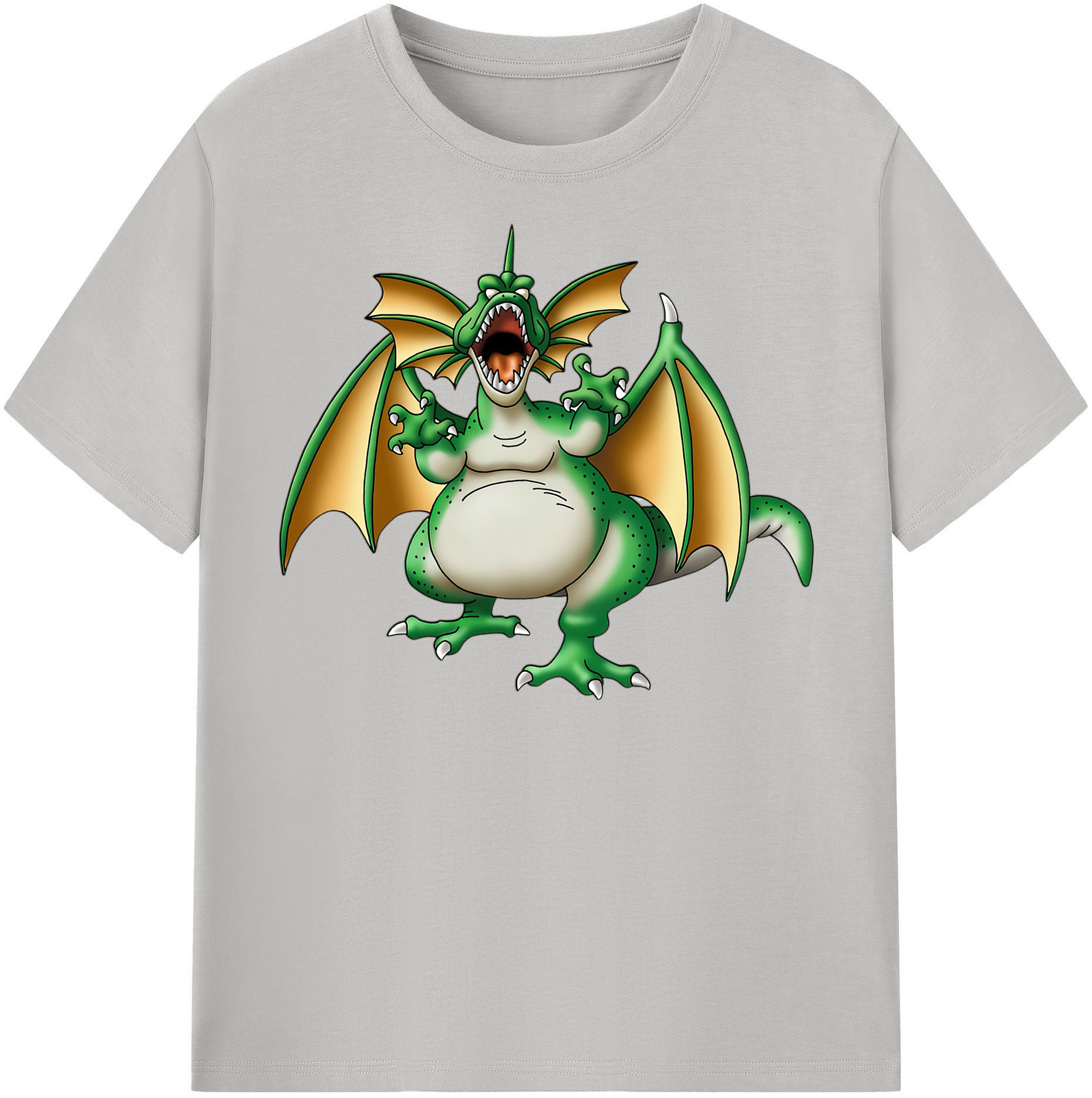 （画像用） ドラゴンクエスト Doragon Kuesuto Dragon Quest 綿100％半袖Tシャツ（フロントプリント）
