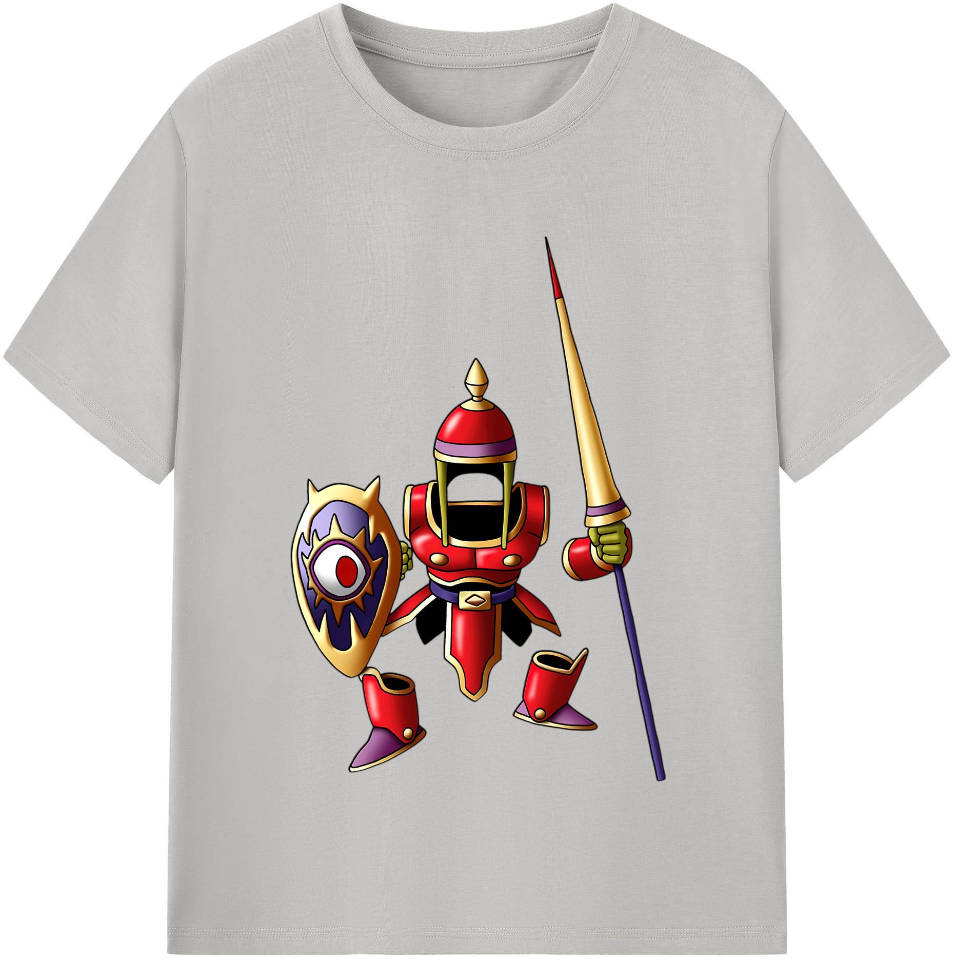 （画像用） ドラゴンクエスト Doragon Kuesuto Dragon Quest 綿100％半袖Tシャツ（フロントプリント）