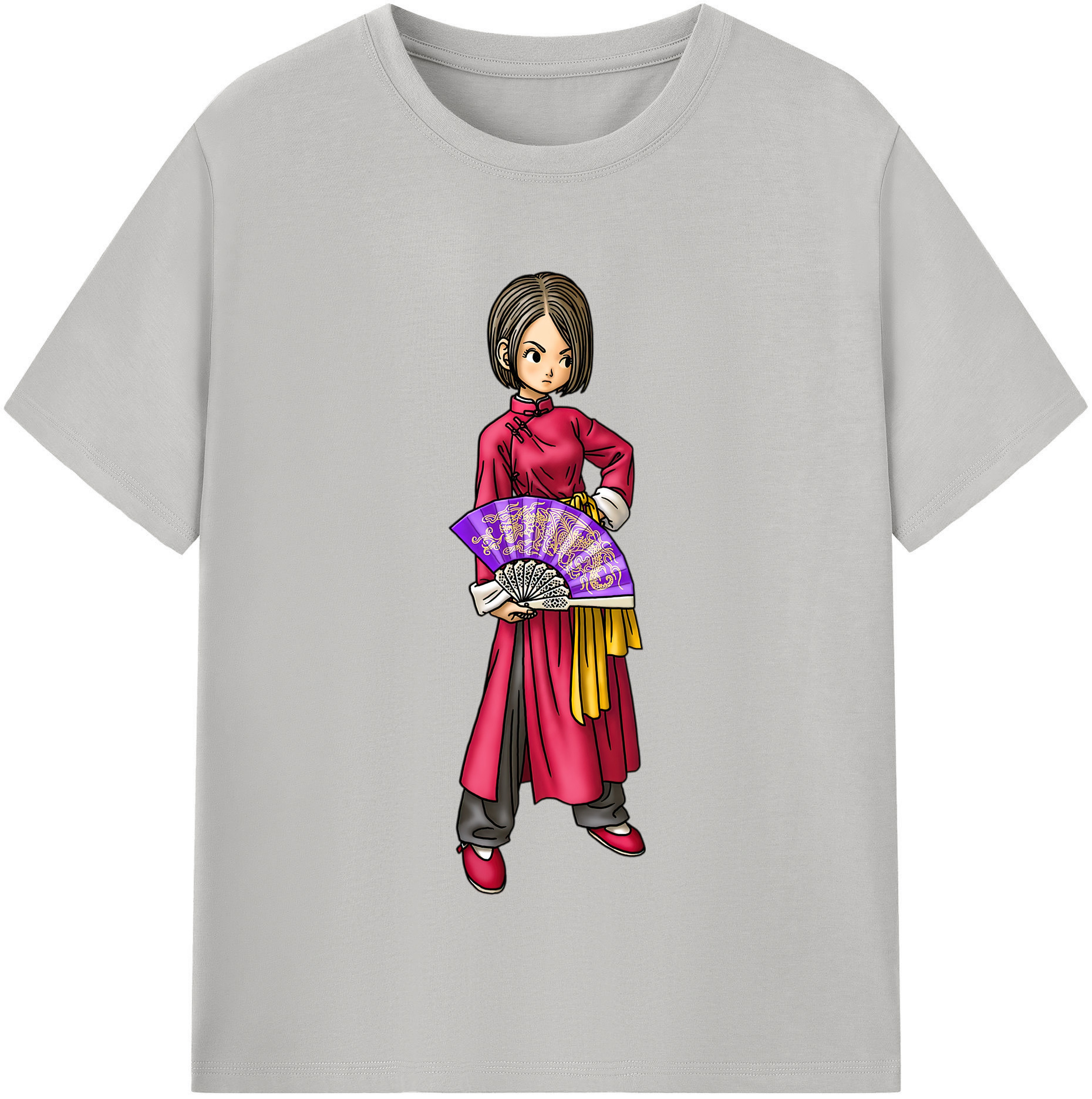 （画像用） ドラゴンクエスト Doragon Kuesuto Dragon Quest 綿100％半袖Tシャツ（フロントプリント）