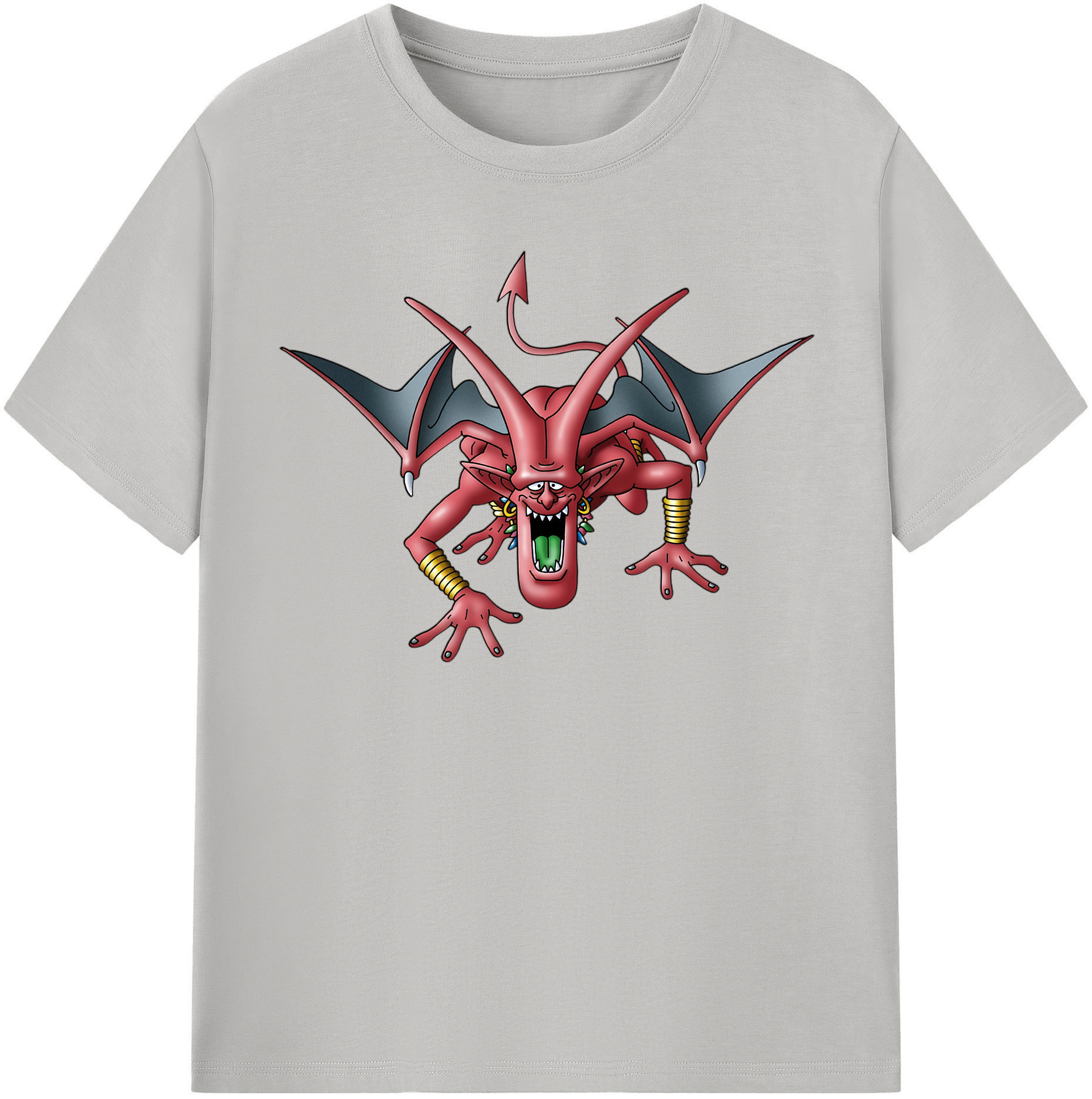 （画像用） ドラゴンクエスト Doragon Kuesuto Dragon Quest 綿100％半袖Tシャツ（フロントプリント）