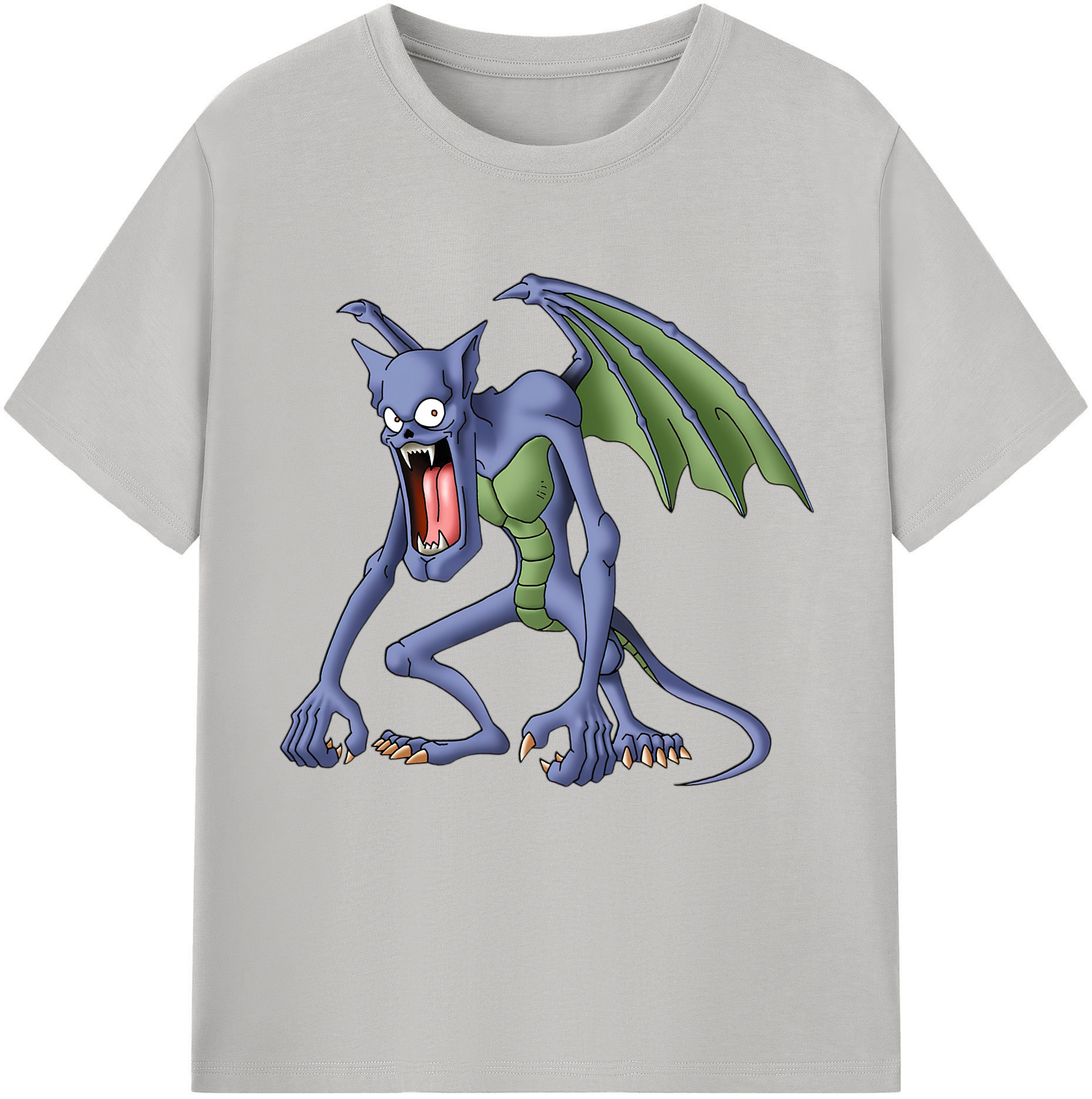 （画像用） ドラゴンクエスト Doragon Kuesuto Dragon Quest 綿100％半袖Tシャツ（フロントプリント）