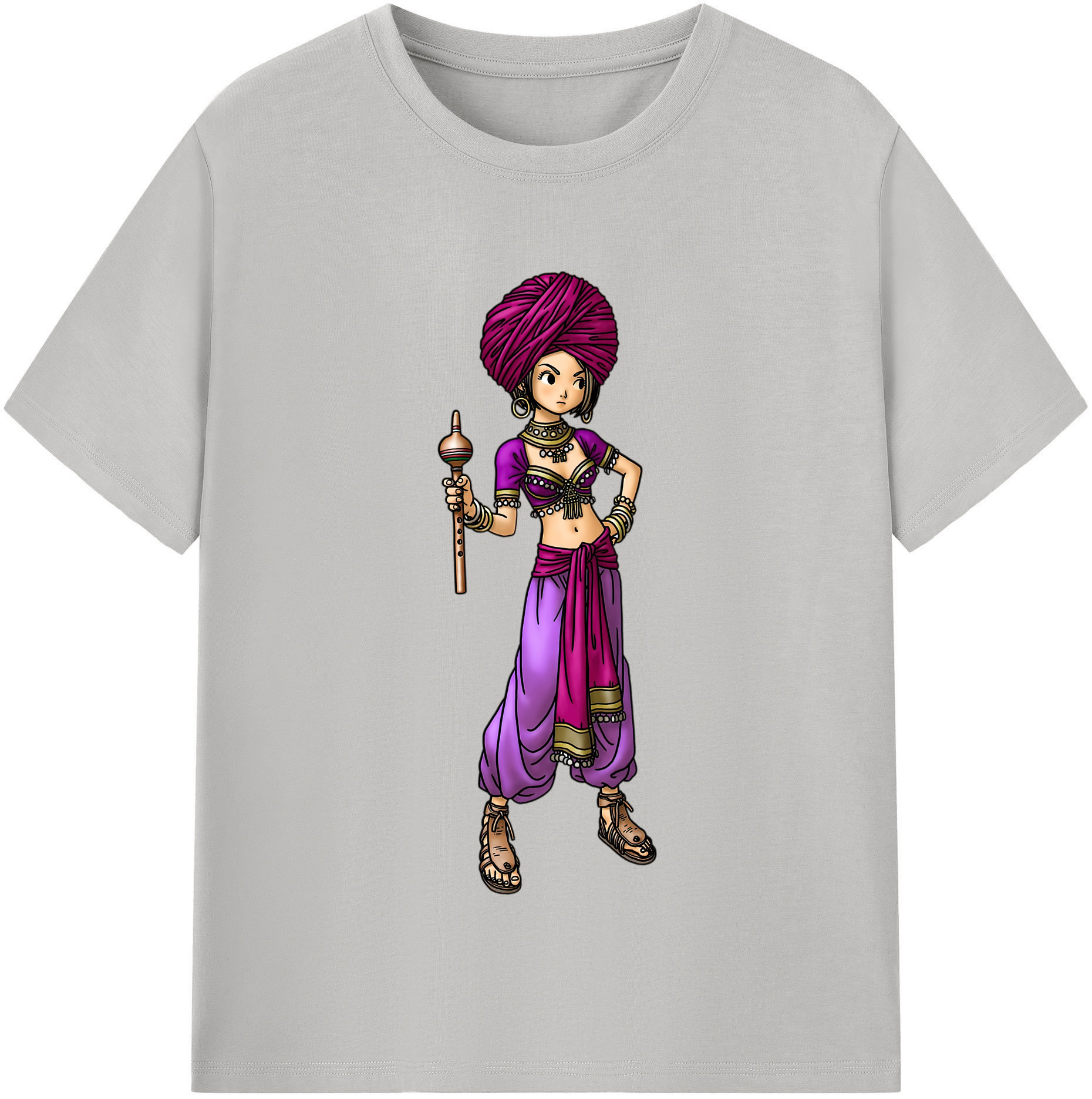 （画像用） ドラゴンクエスト Doragon Kuesuto Dragon Quest 綿100％半袖Tシャツ（フロントプリント）