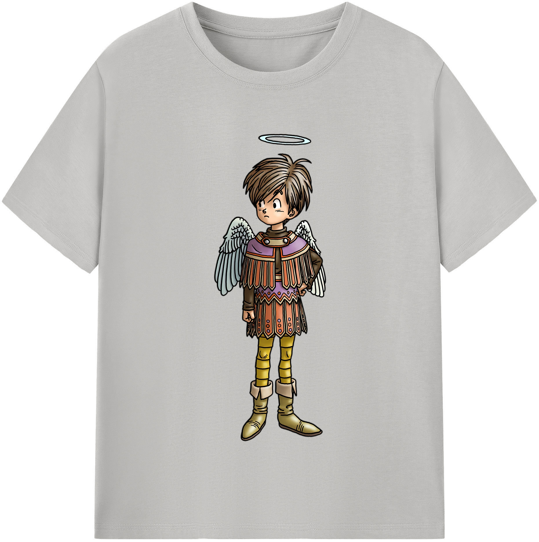 （画像用） ドラゴンクエスト Doragon Kuesuto Dragon Quest 綿100％半袖Tシャツ（フロントプリント）
