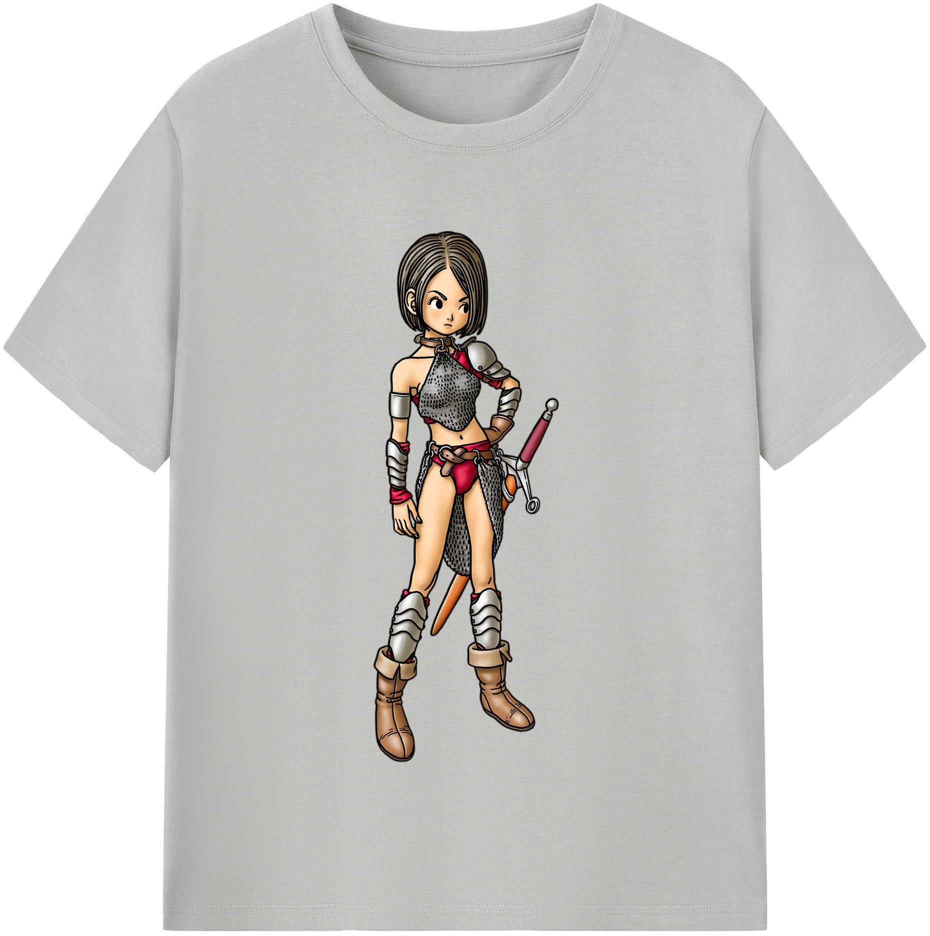 （画像用） ドラゴンクエスト Doragon Kuesuto Dragon Quest 綿100％半袖Tシャツ（フロントプリント）
