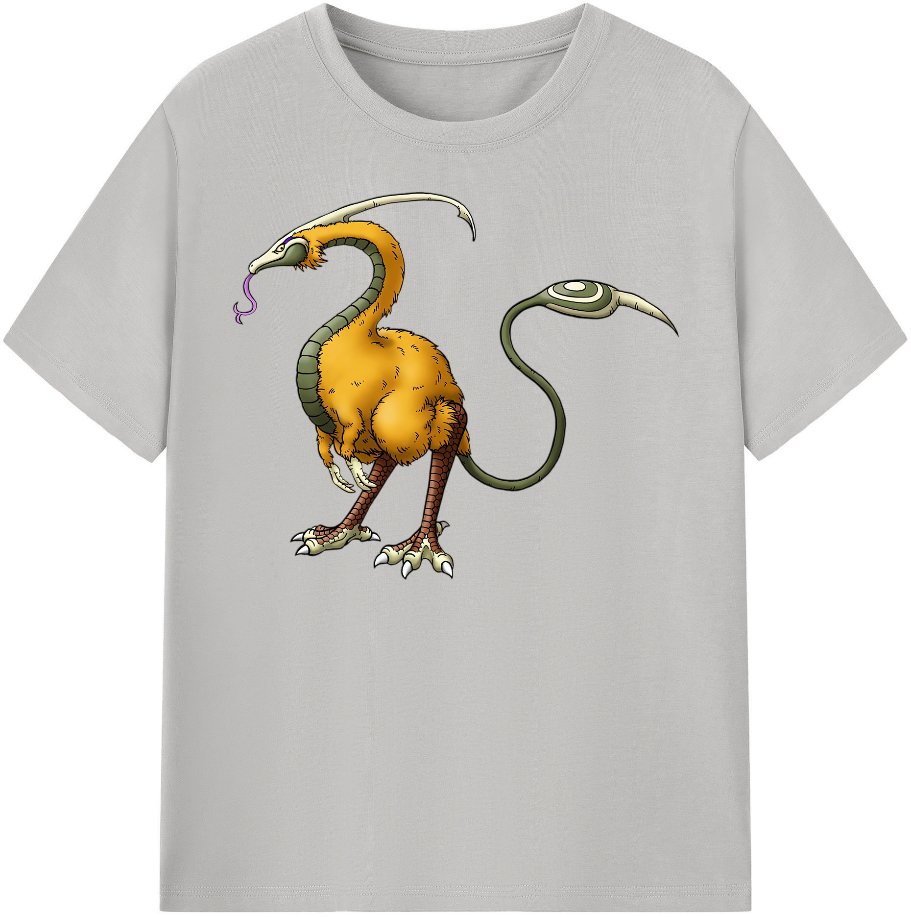 （画像用） ドラゴンクエスト Doragon Kuesuto Dragon Quest 綿100％半袖Tシャツ（フロントプリント）