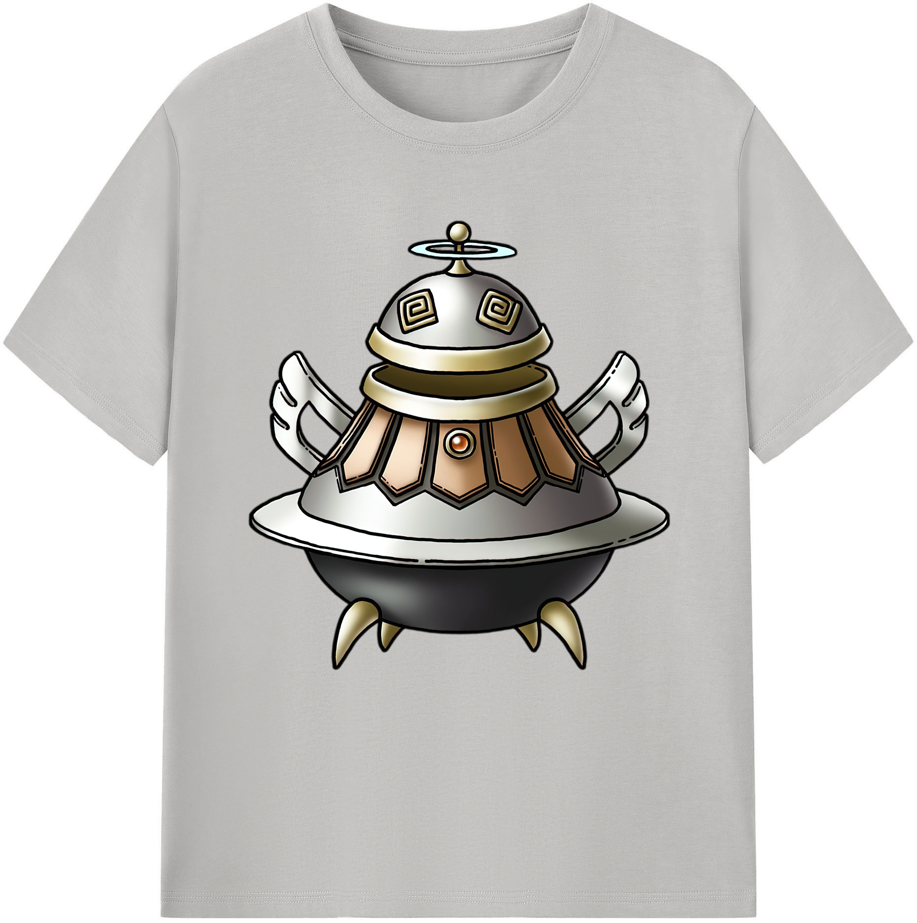 （画像用） ドラゴンクエスト Doragon Kuesuto Dragon Quest 綿100％半袖Tシャツ（フロントプリント）