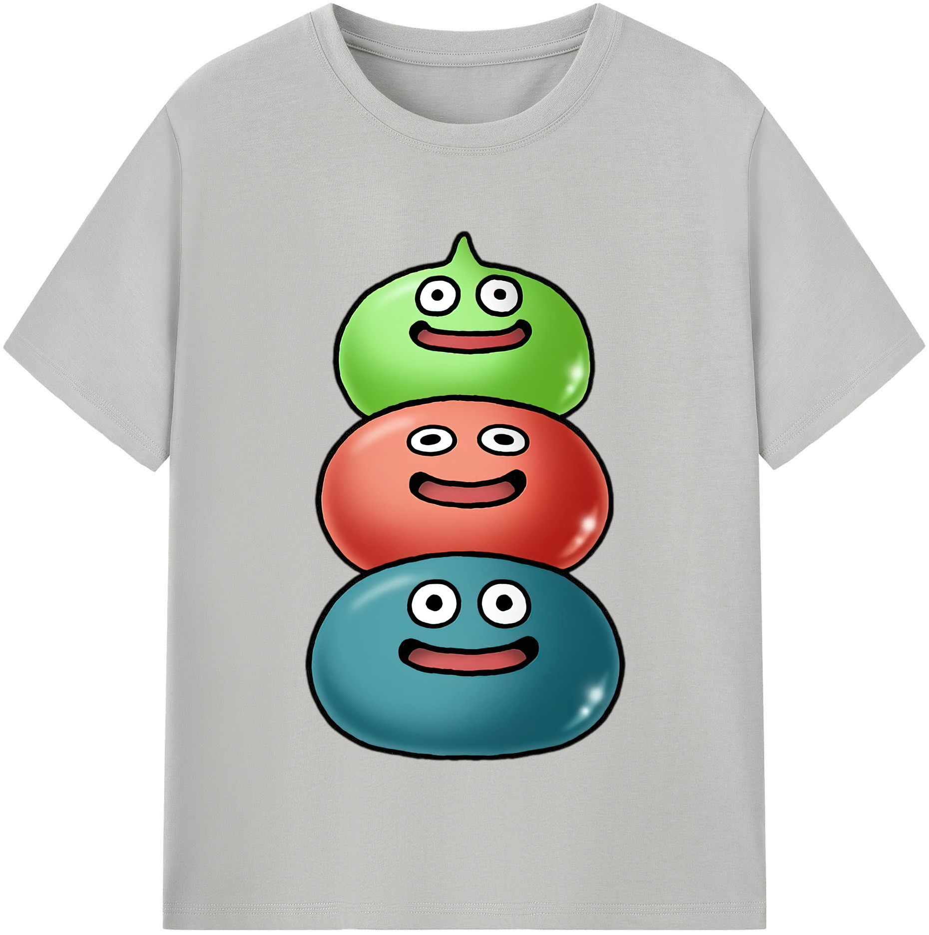 （画像用） ドラゴンクエスト Doragon Kuesuto Dragon Quest 綿100％半袖Tシャツ（フロントプリント）