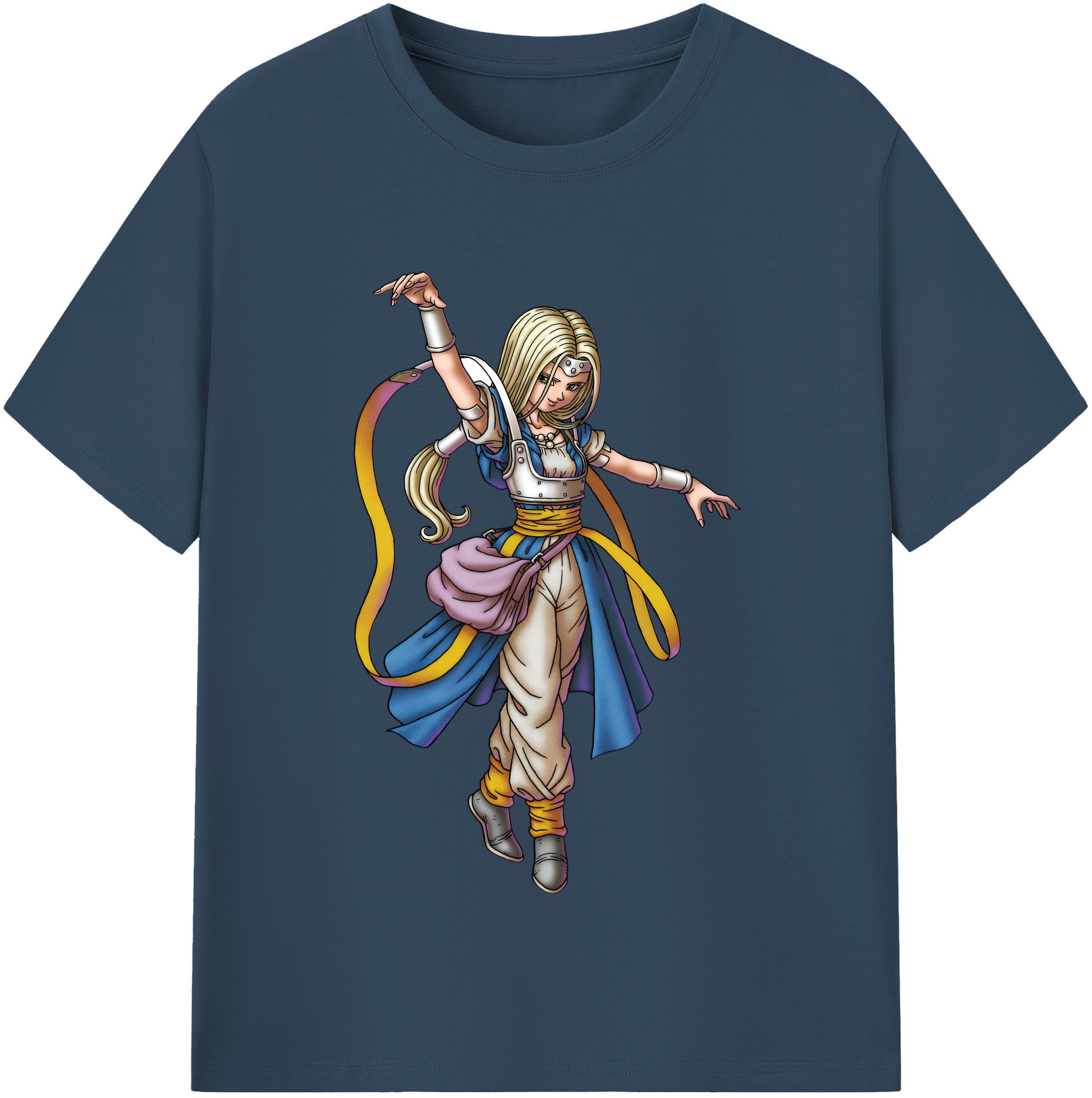 （画像用） ドラゴンクエスト Doragon Kuesuto Dragon Quest 綿100％半袖Tシャツ（フロントプリント）