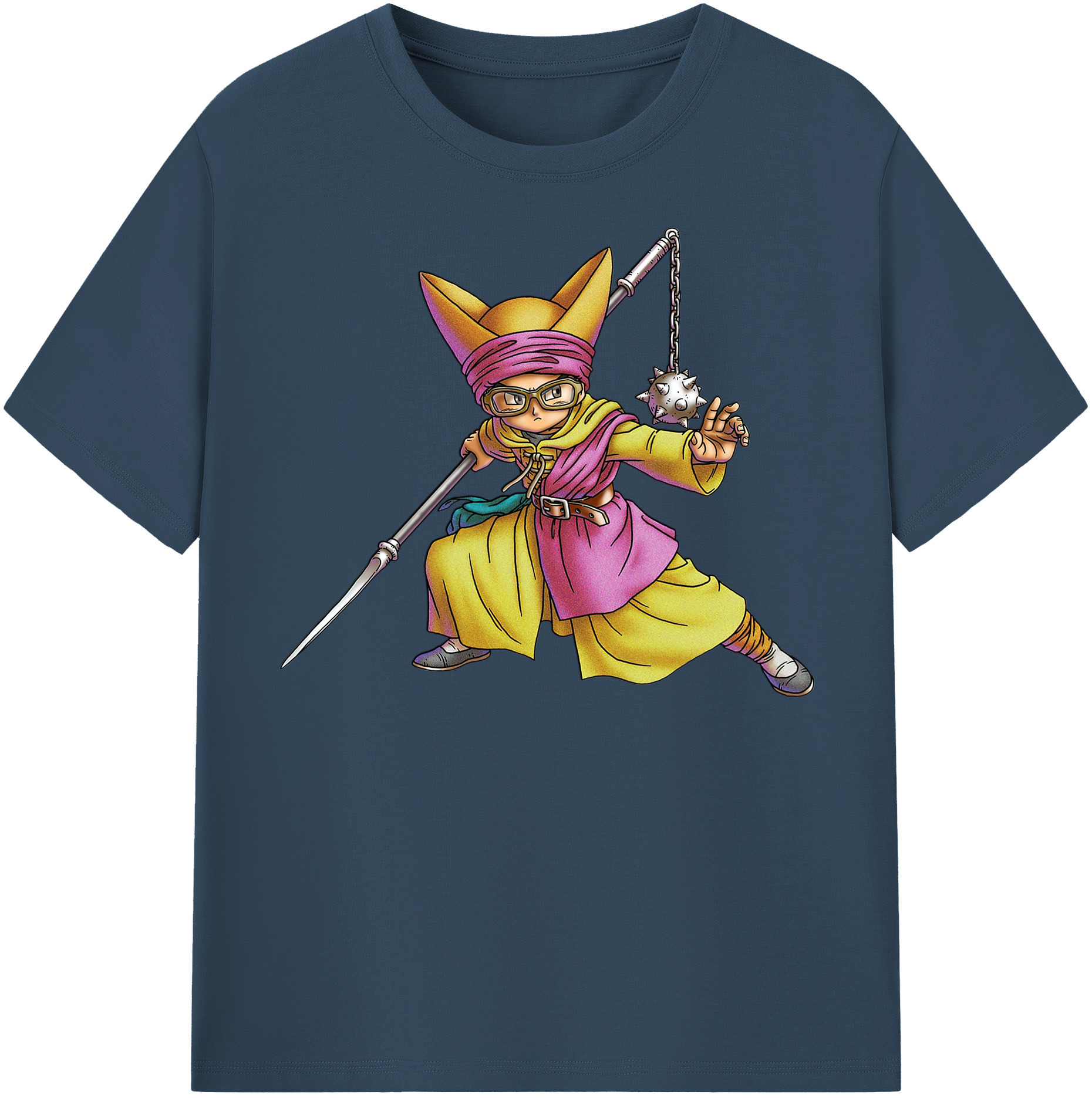 （画像用） ドラゴンクエスト Doragon Kuesuto Dragon Quest 綿100％半袖Tシャツ（フロントプリント）