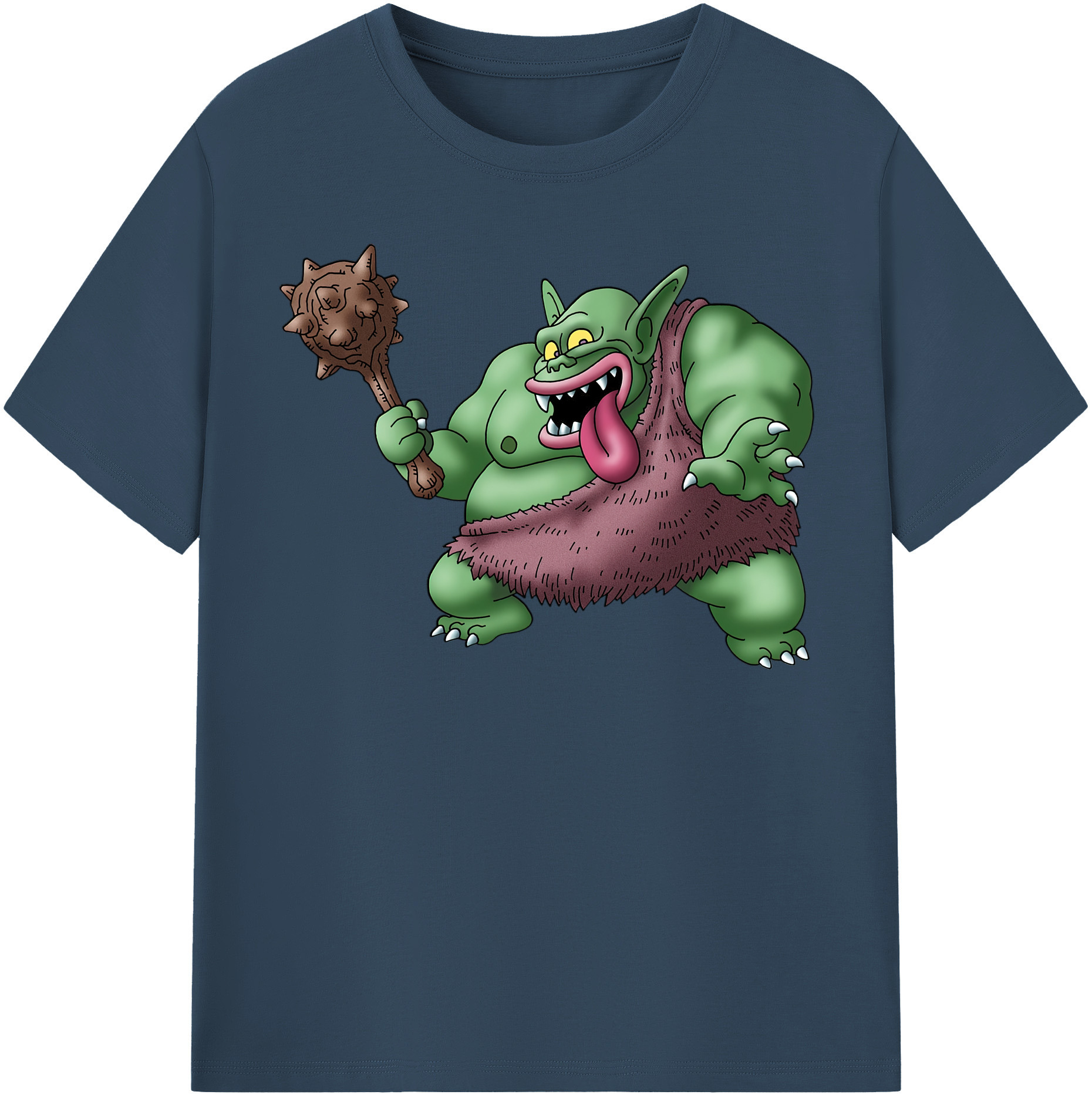 （画像用） ドラゴンクエスト Doragon Kuesuto Dragon Quest 綿100％半袖Tシャツ（フロントプリント）