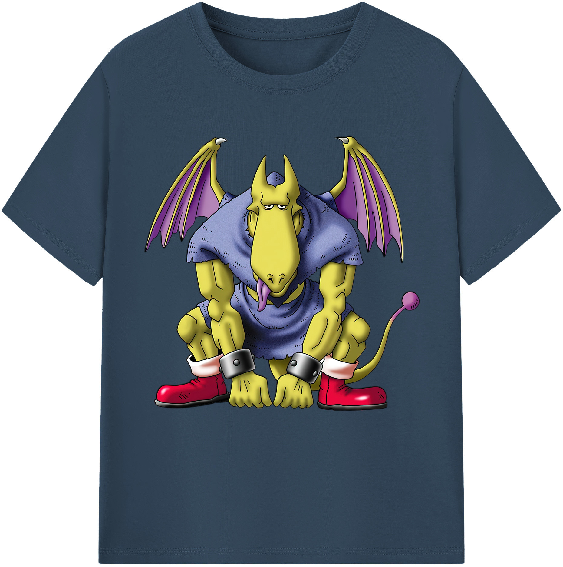 （画像用） ドラゴンクエスト Doragon Kuesuto Dragon Quest 綿100％半袖Tシャツ（フロントプリント）