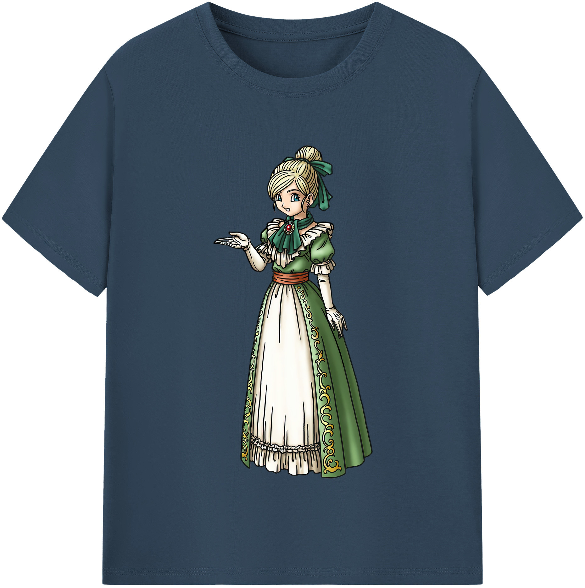 （画像用） ドラゴンクエスト Doragon Kuesuto Dragon Quest 綿100％半袖Tシャツ（フロントプリント）