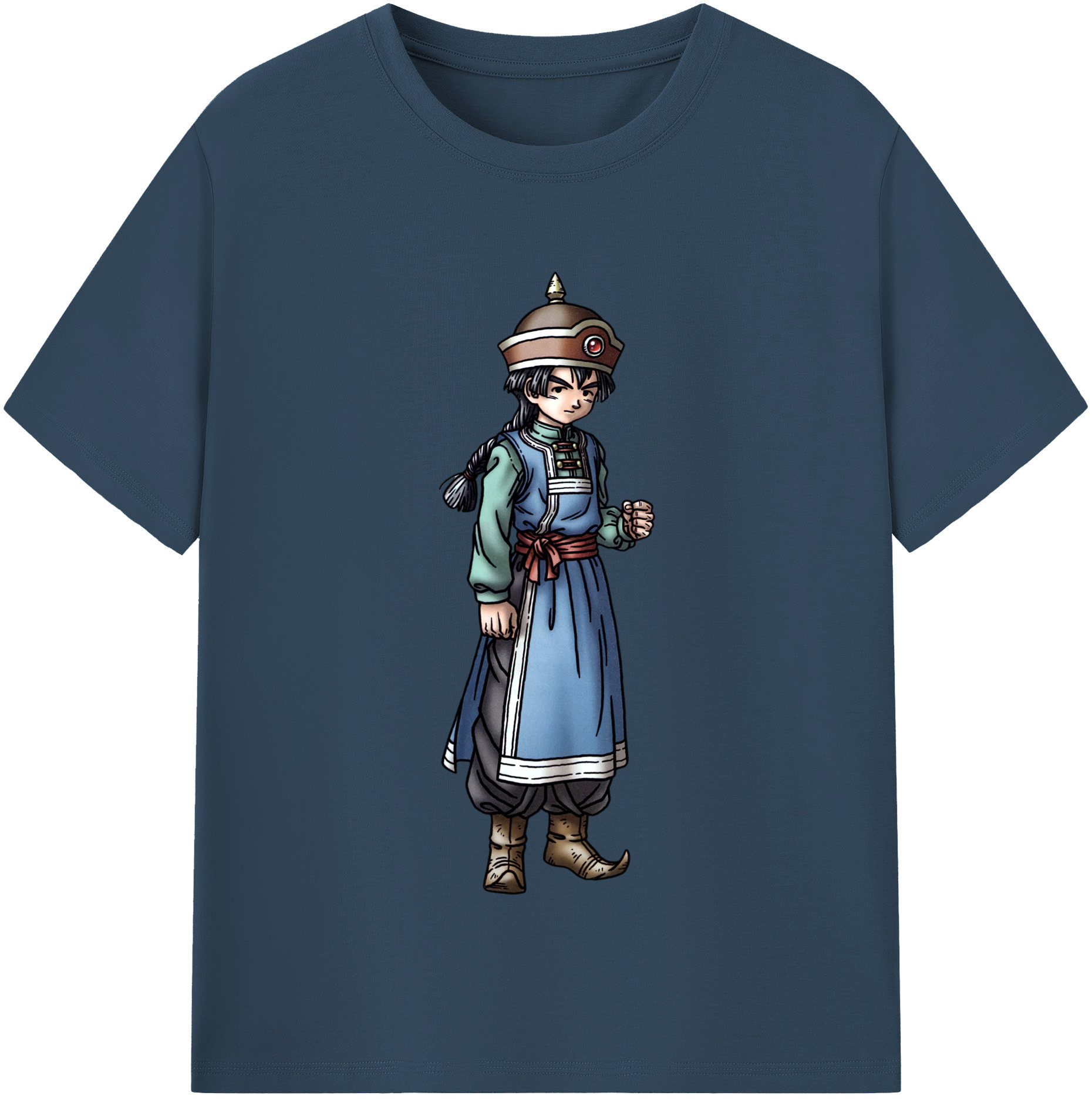 （画像用） ドラゴンクエスト Doragon Kuesuto Dragon Quest 綿100％半袖Tシャツ（フロントプリント）