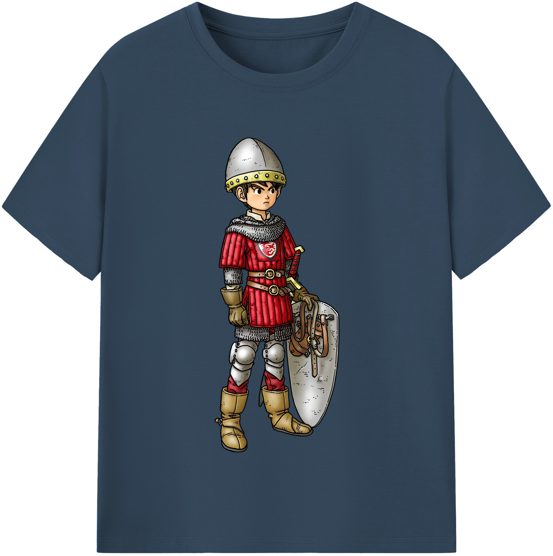 （画像用） ドラゴンクエスト Doragon Kuesuto Dragon Quest 綿100％半袖Tシャツ（フロントプリント）