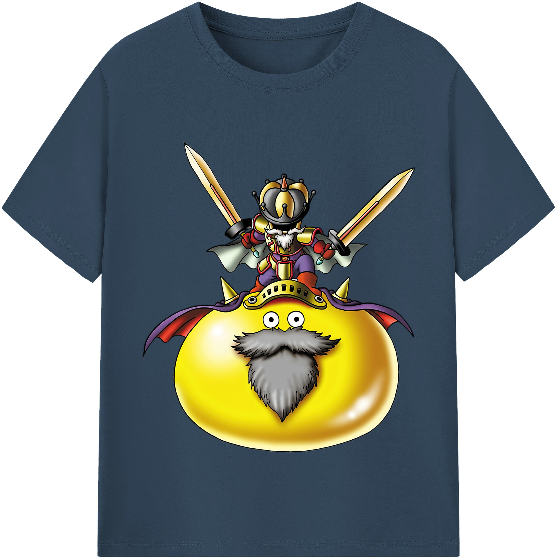 （画像用） ドラゴンクエスト Doragon Kuesuto Dragon Quest 綿100％半袖Tシャツ（フロントプリント）