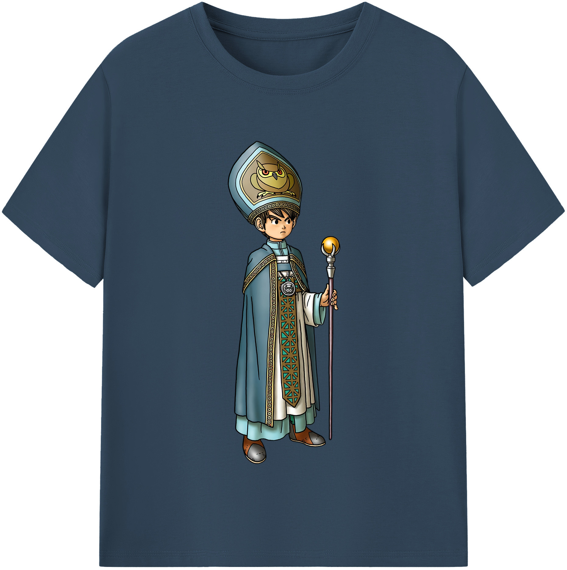 （画像用） ドラゴンクエスト Doragon Kuesuto Dragon Quest 綿100％半袖Tシャツ（フロントプリント）