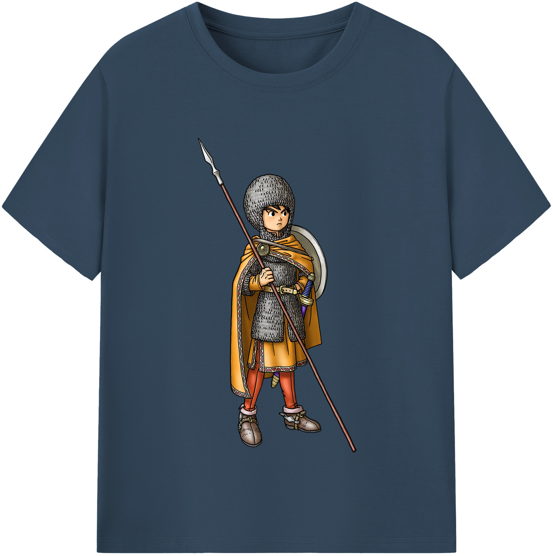 （画像用） ドラゴンクエスト Doragon Kuesuto Dragon Quest 綿100％半袖Tシャツ（フロントプリント）