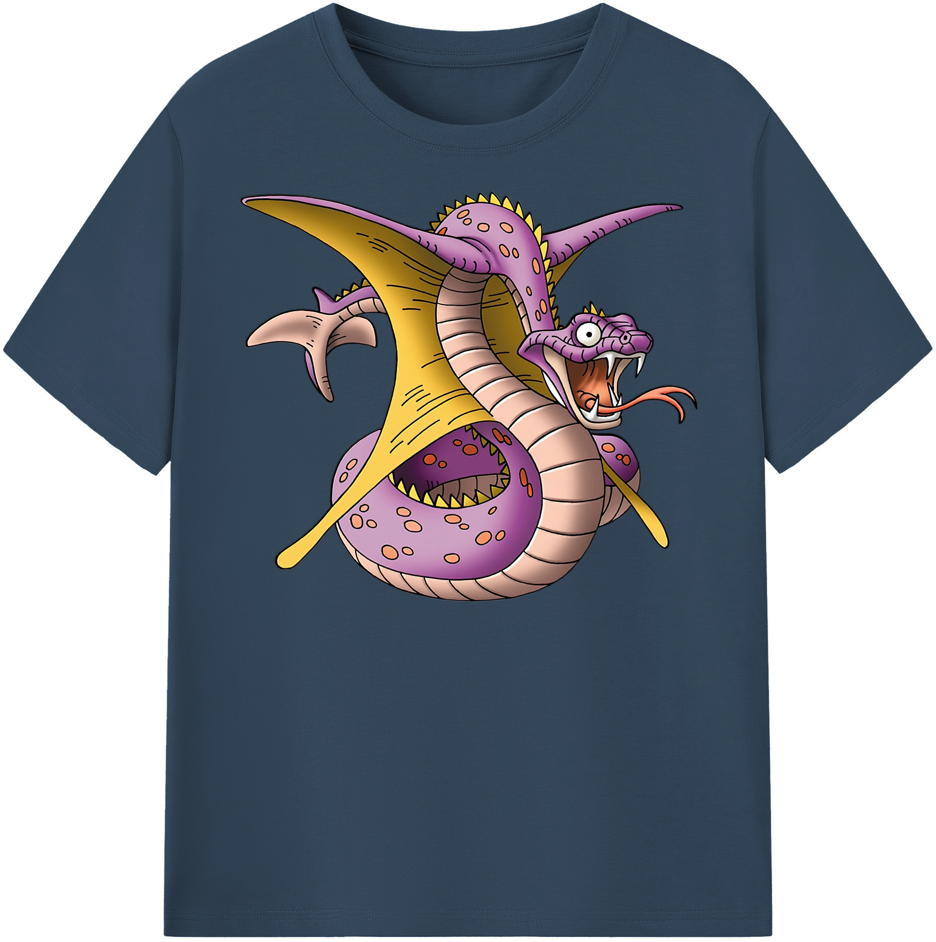 （画像用） ドラゴンクエスト Doragon Kuesuto Dragon Quest 綿100％半袖Tシャツ（フロントプリント）